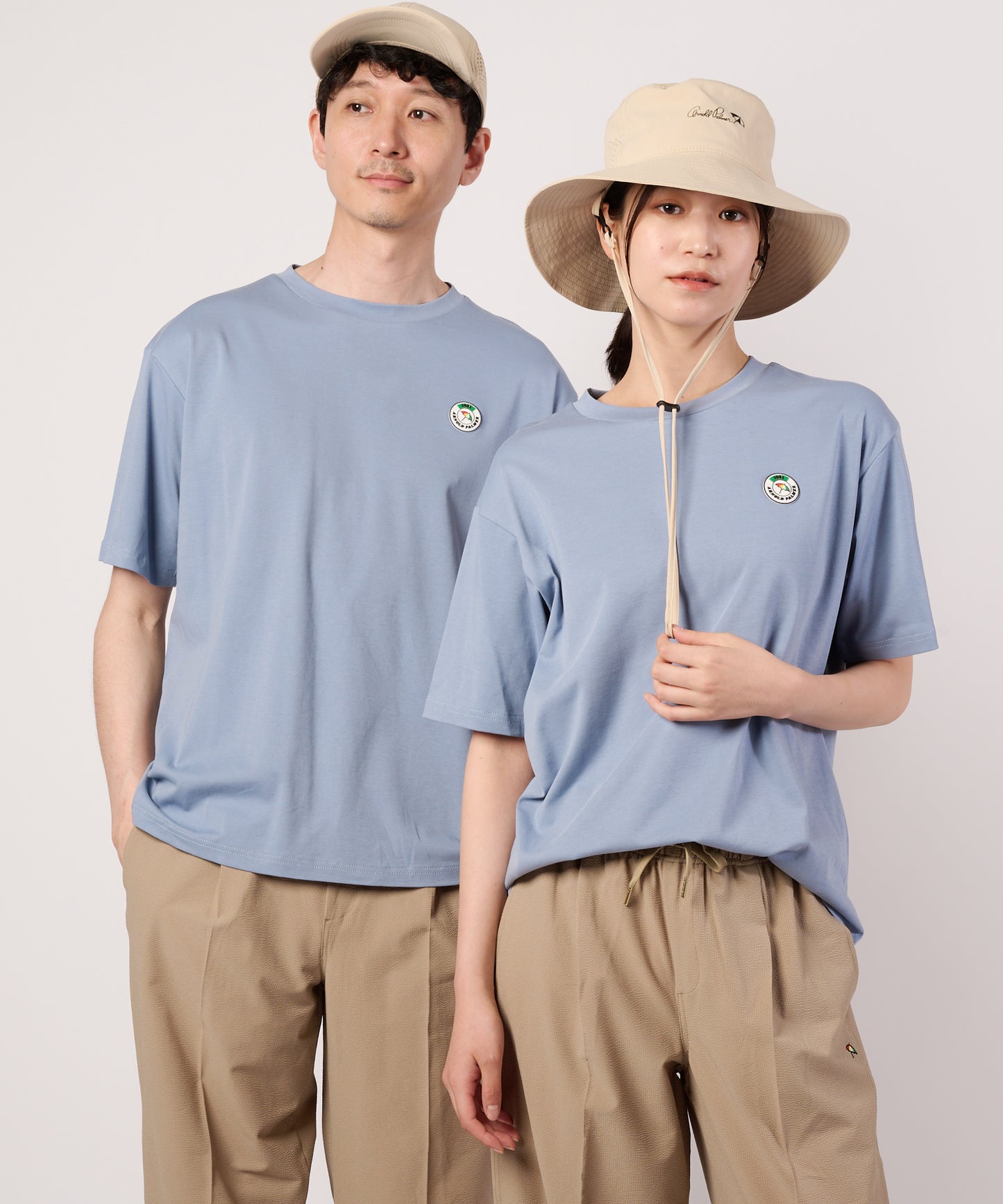 【接触冷感/UVカット】スムース　シェア　ワッペンTシャツ