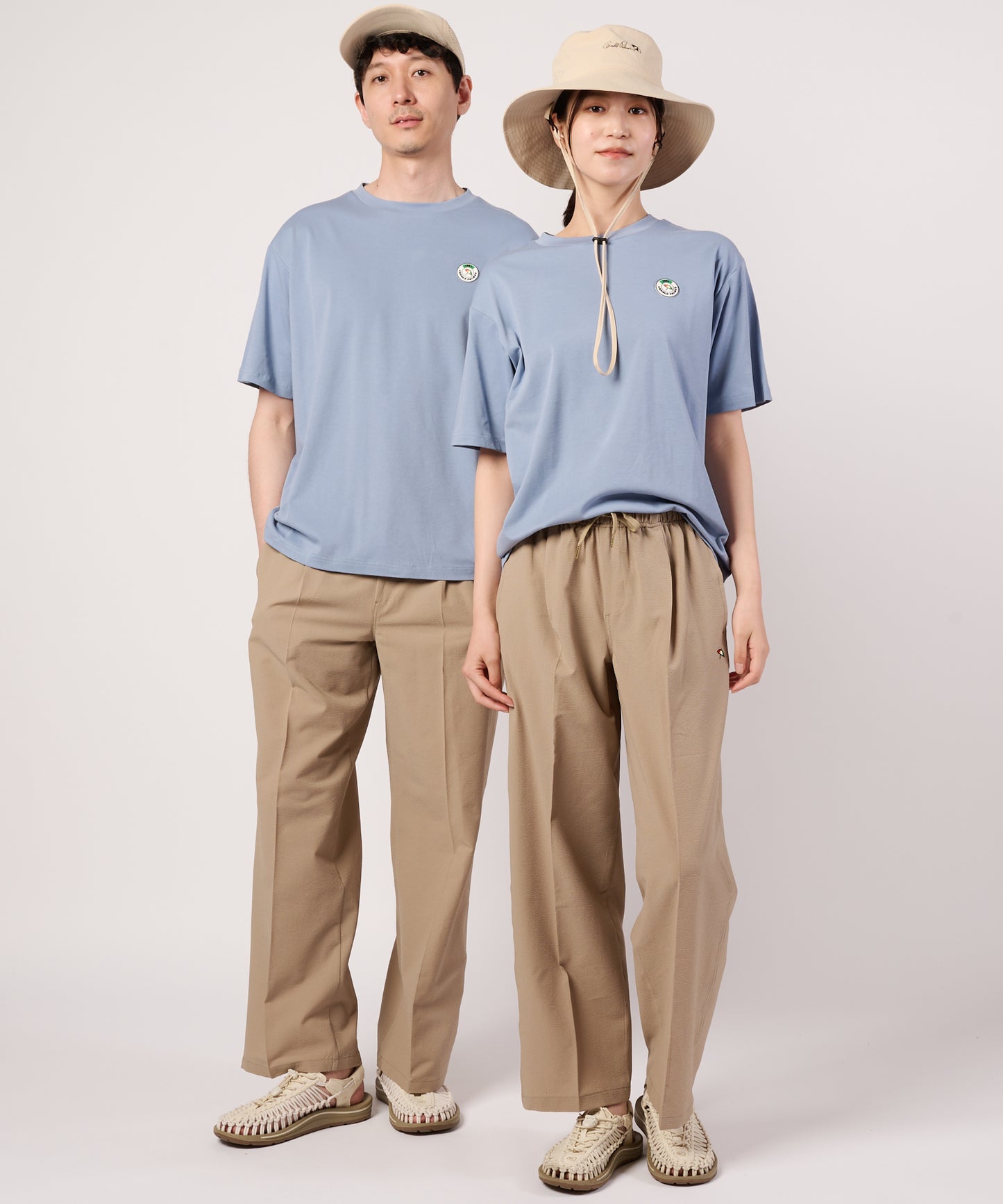 【接触冷感/UVカット】スムース　シェア　ワッペンTシャツ