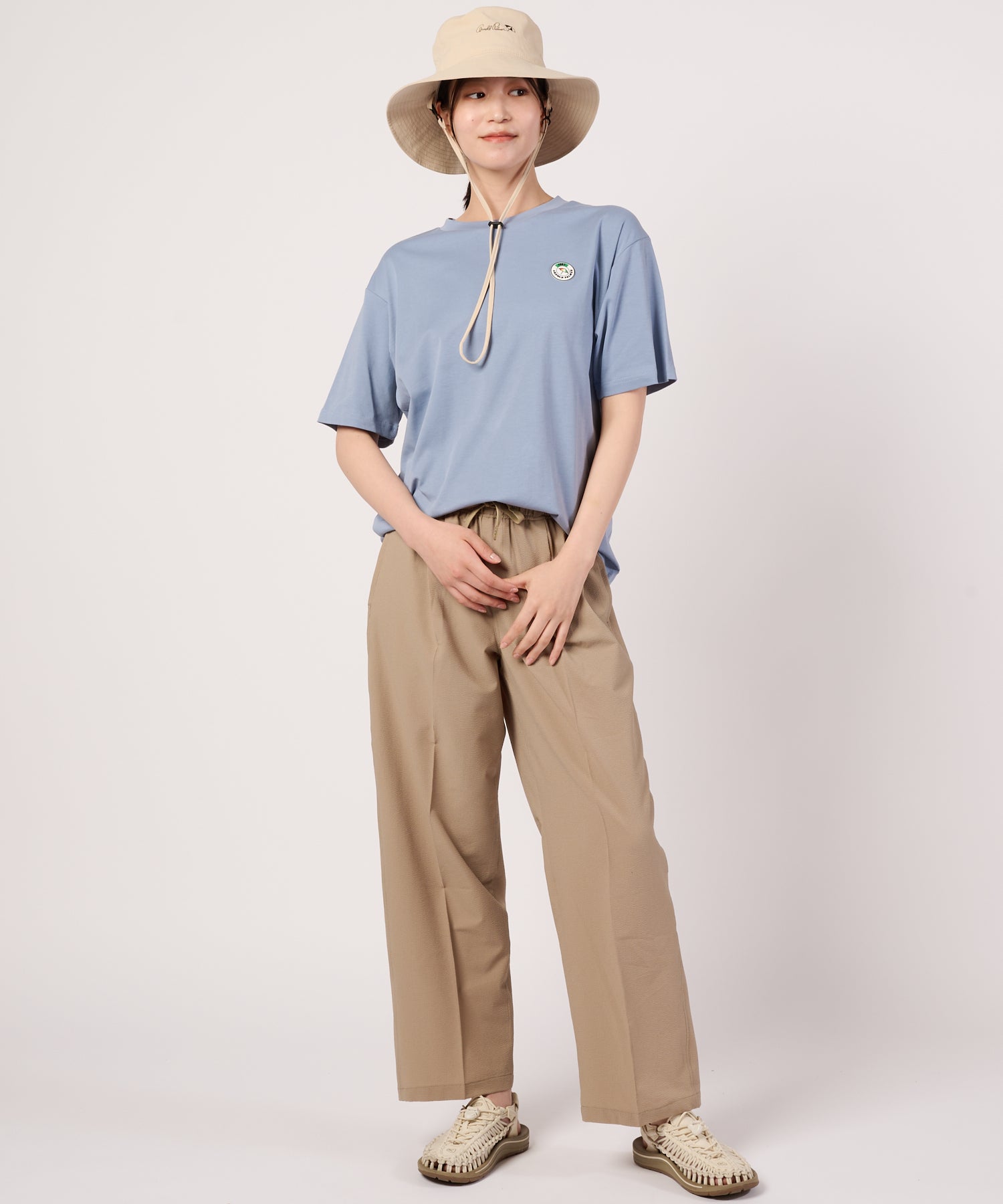 接触冷感/UVカット】スムース シェア ワッペンTシャツ（Tシャツ