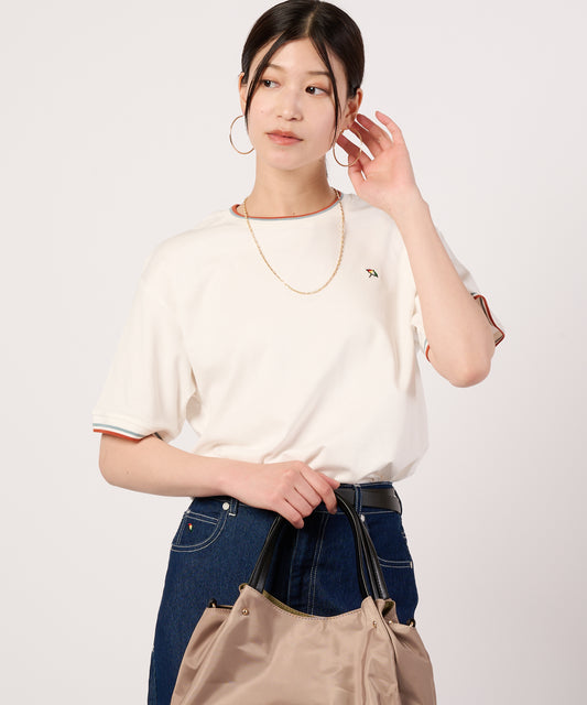 Arnold Palmer　【接触冷感/UVカット】スムース　シェア　リブラインTシャツ
