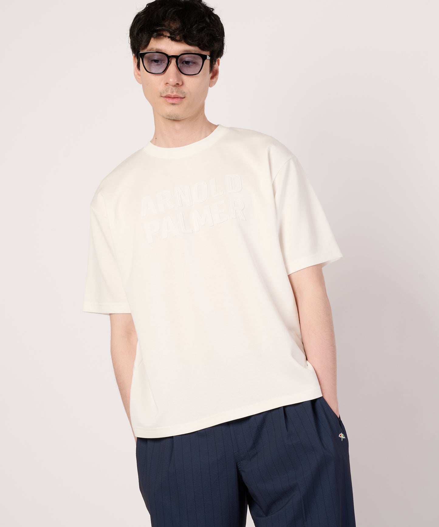 【接触冷感/UVカット】シルキーダンボール　シェア　ロゴTシャツ
