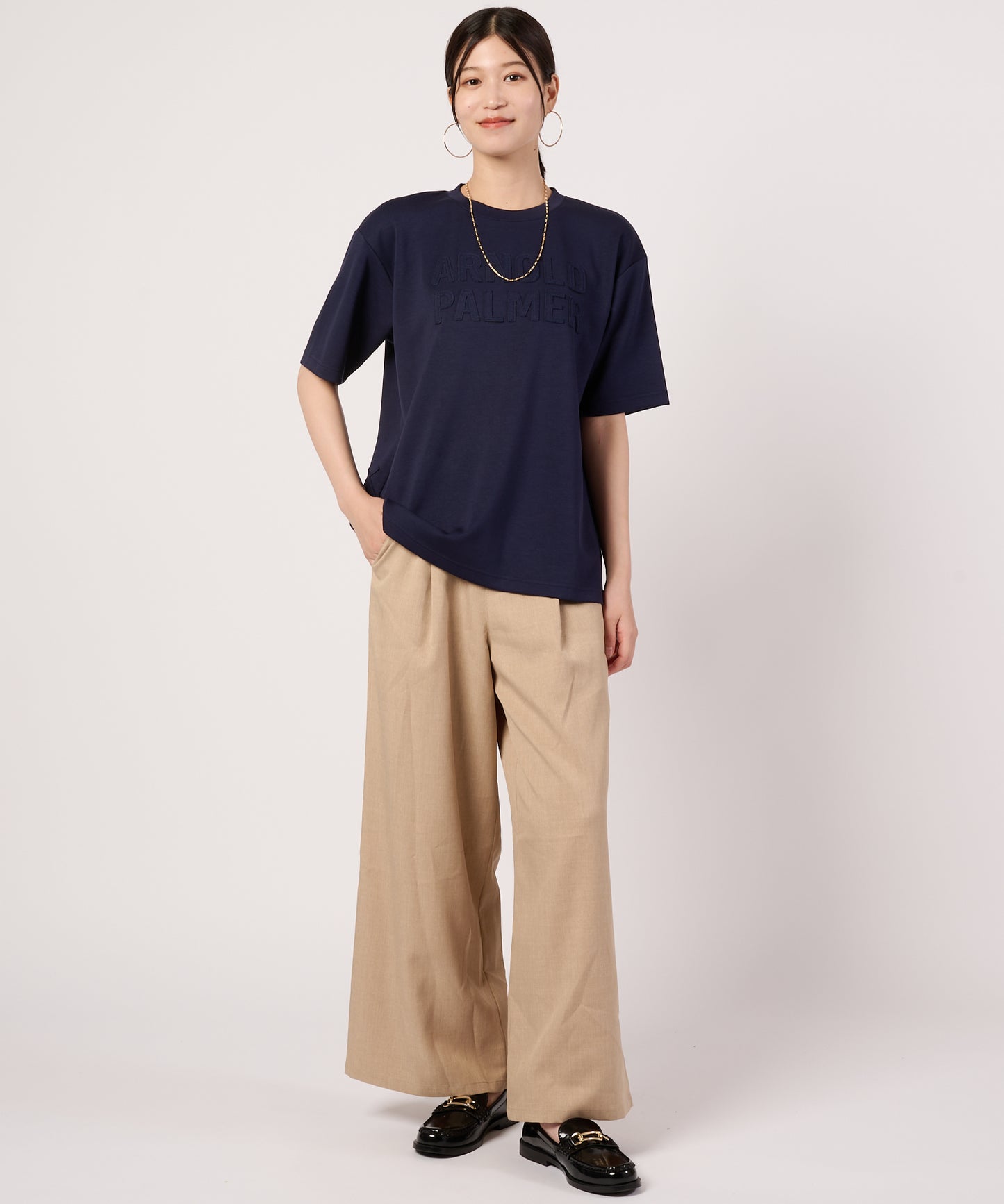 【接触冷感/UVカット】シルキーダンボール　シェア　ロゴTシャツ