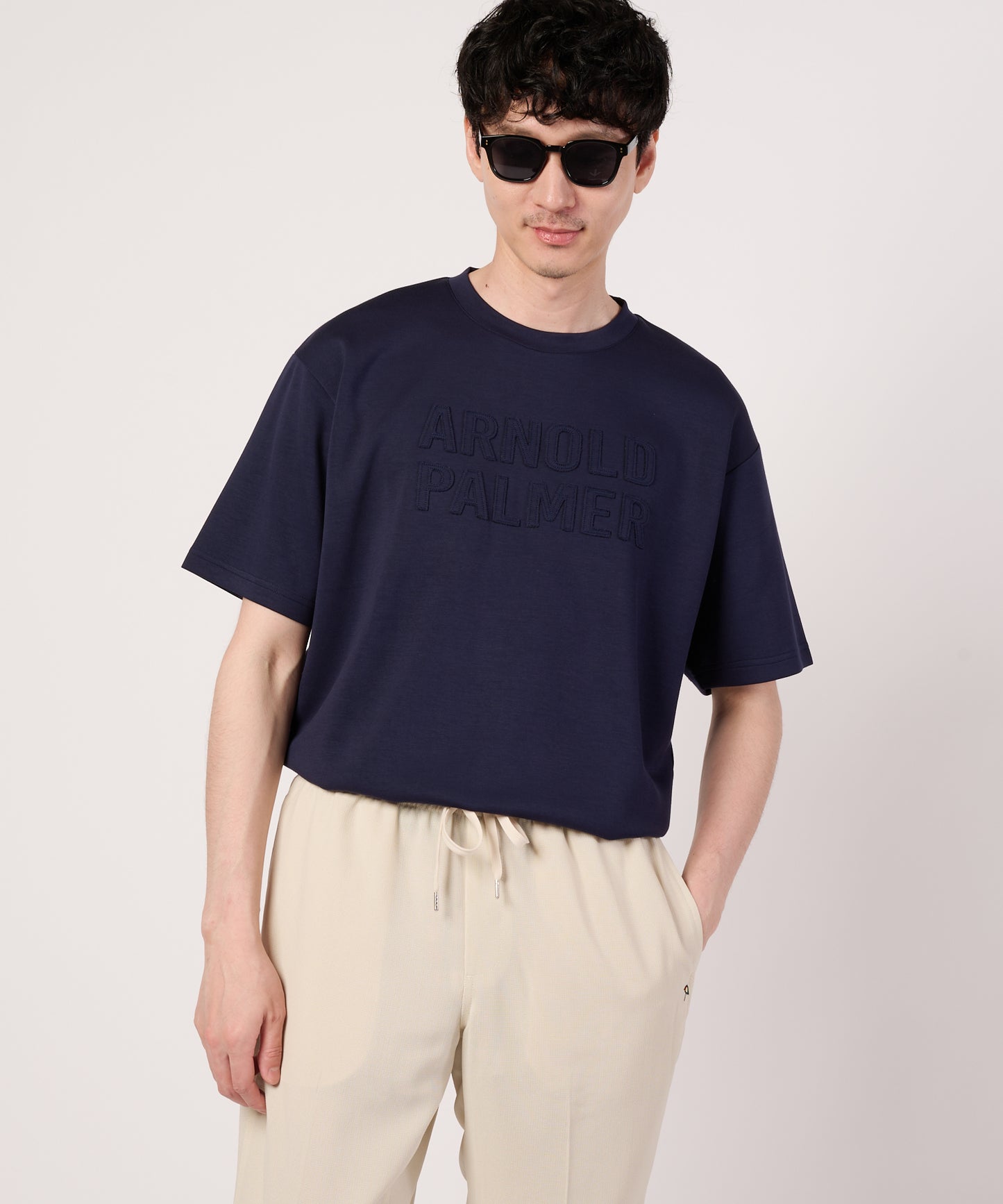 【接触冷感/UVカット】シルキーダンボール　シェア　ロゴTシャツ
