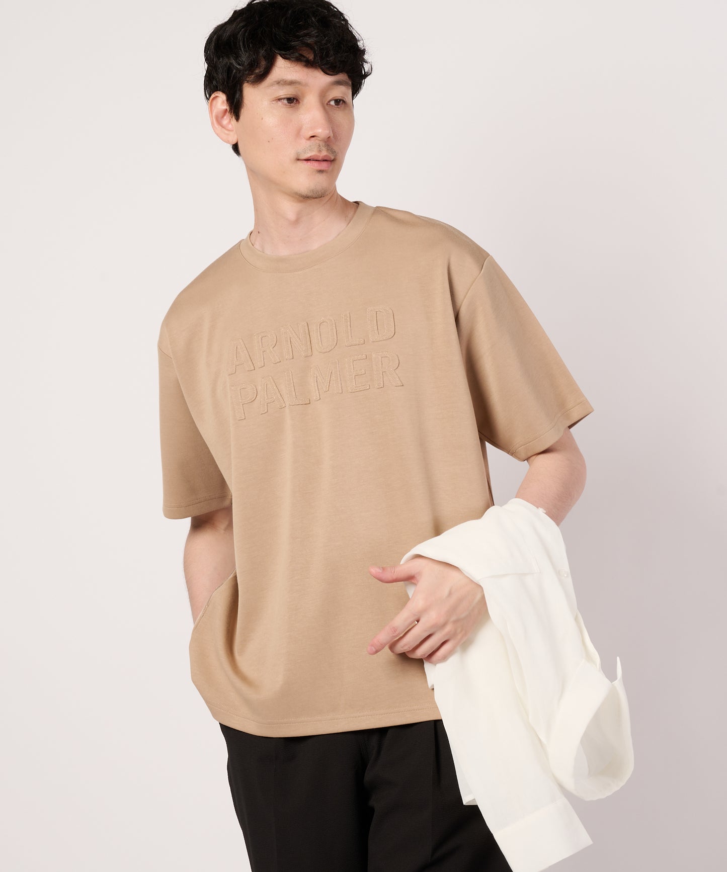 【接触冷感/UVカット】シルキーダンボール　シェア　ロゴTシャツ