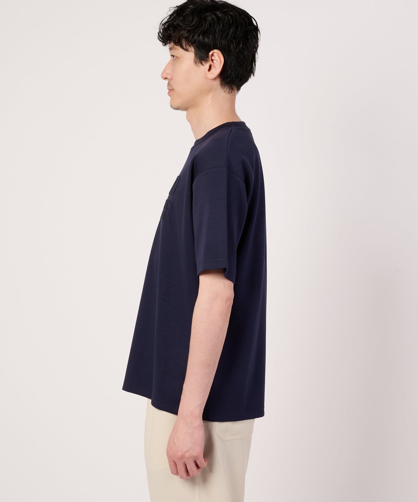 【接触冷感/UVカット】シルキーダンボール　シェア　ロゴTシャツ
