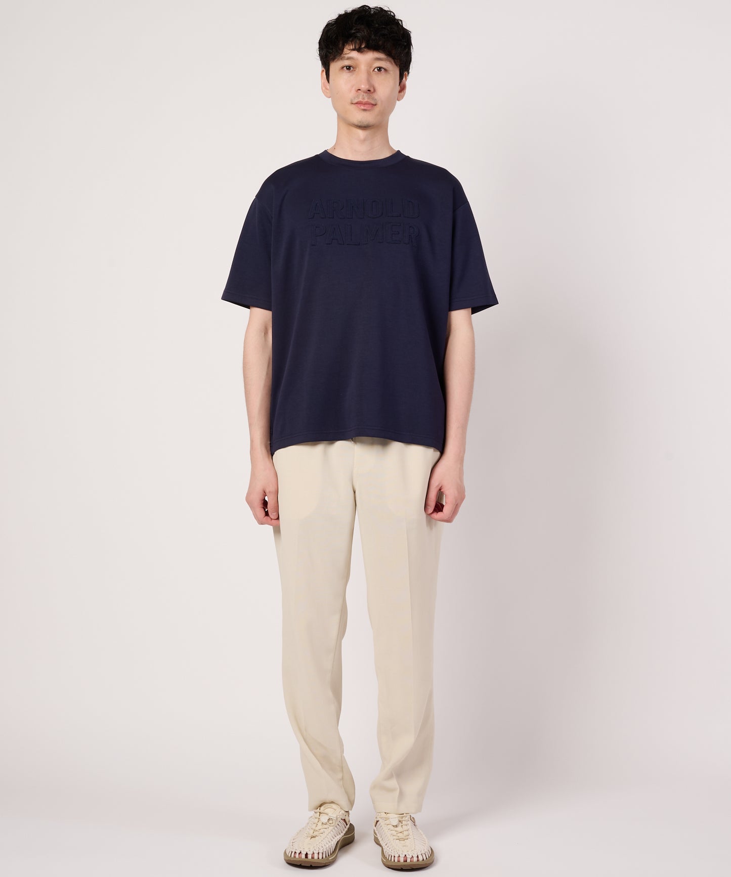 【接触冷感/UVカット】シルキーダンボール　シェア　ロゴTシャツ