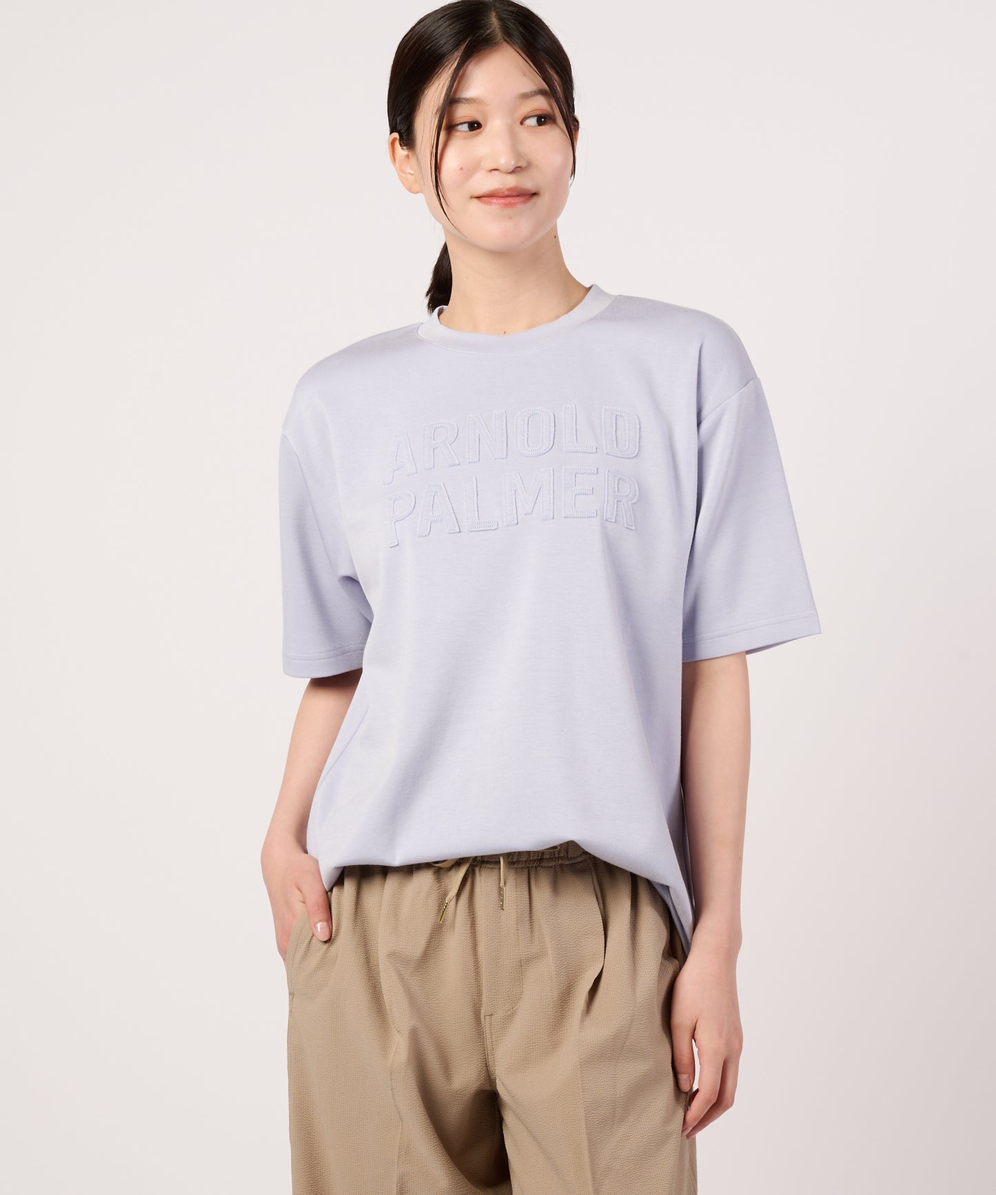 【接触冷感/UVカット】シルキーダンボール　シェア　ロゴTシャツ