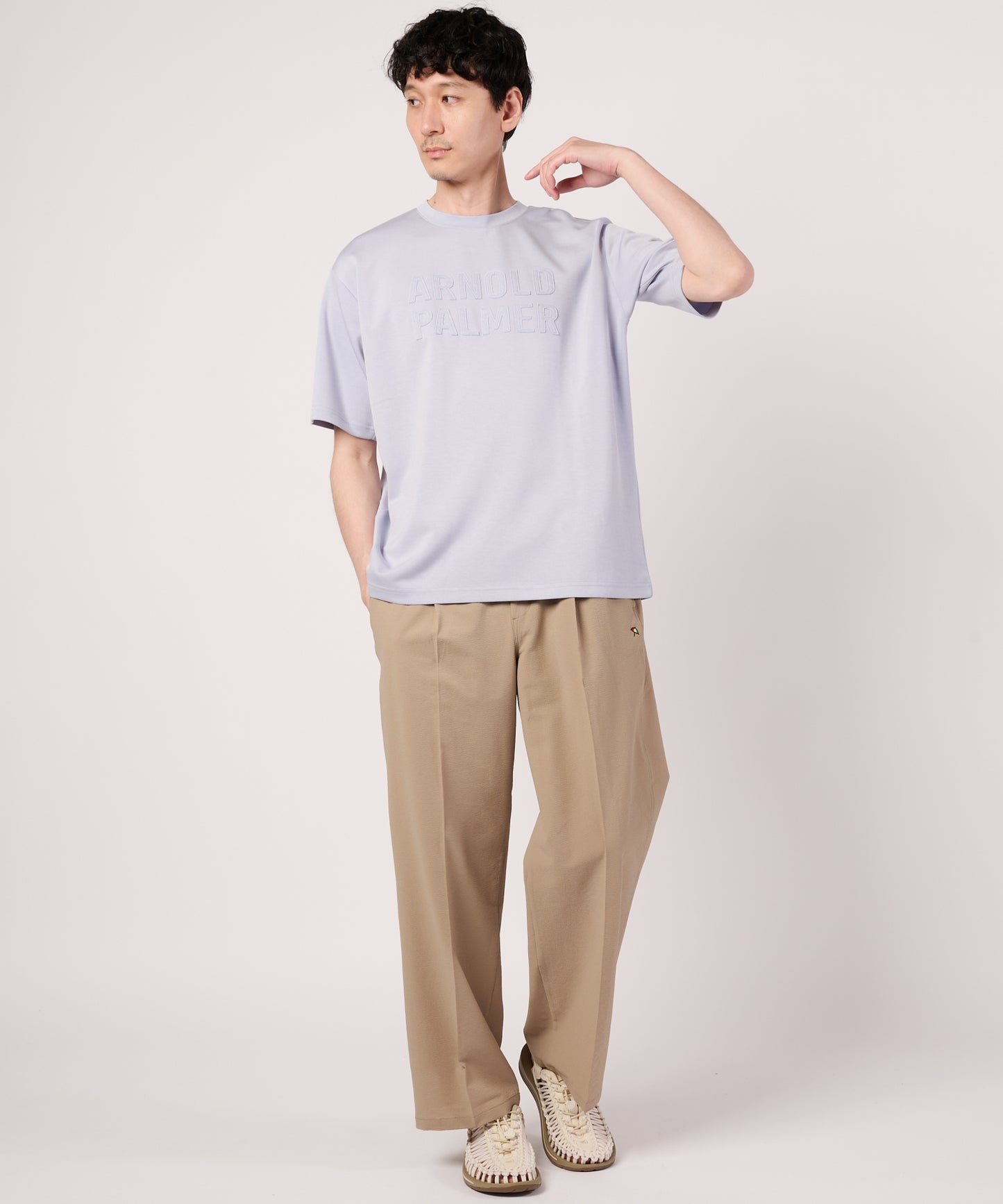 【接触冷感/UVカット】シルキーダンボール　シェア　ロゴTシャツ