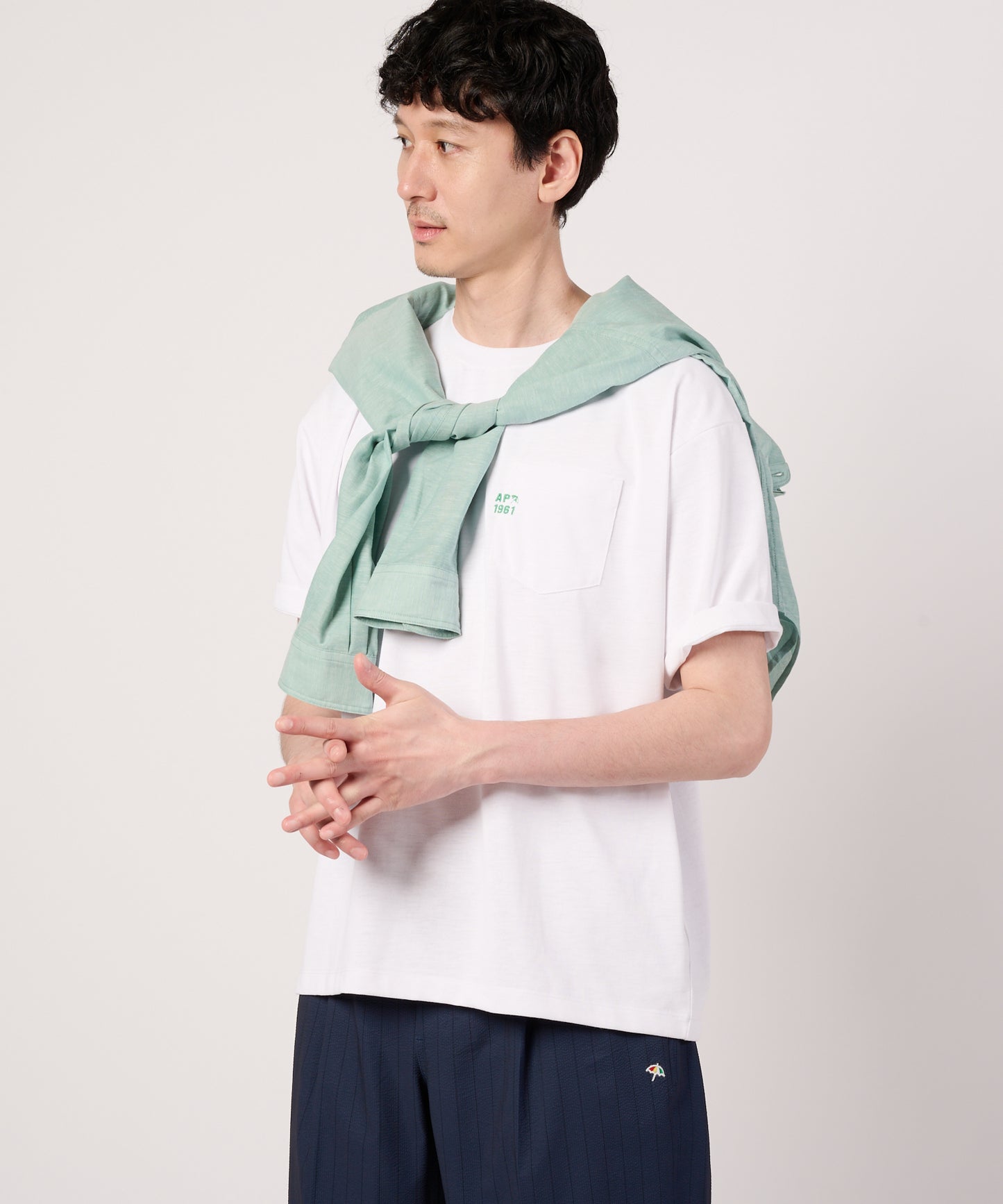 【予約アイテム】シェア　コットンタッチ　ミニマルロゴTシャツ