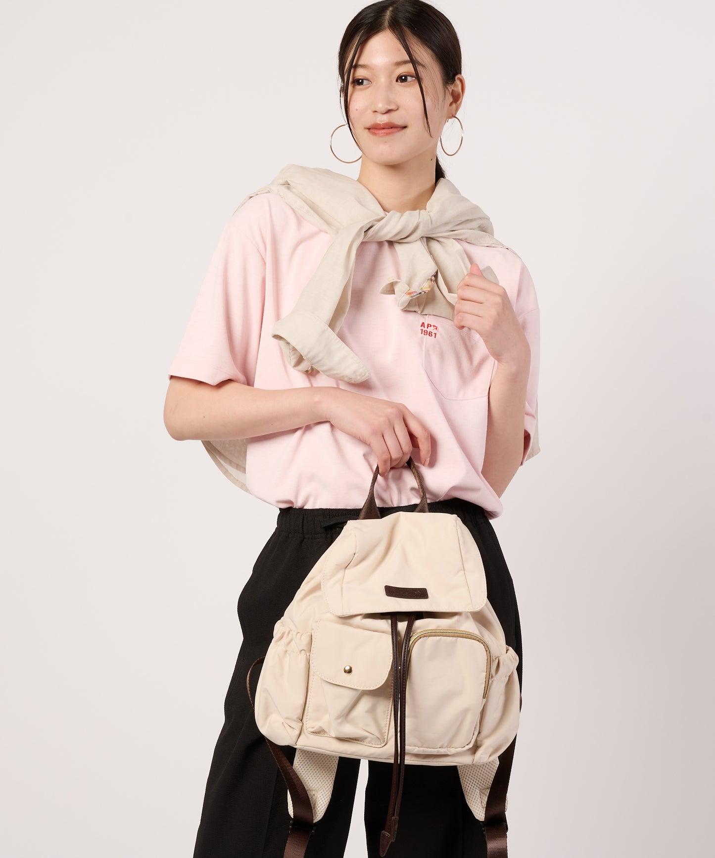 【予約アイテム】シェア　コットンタッチ　ミニマルロゴTシャツ