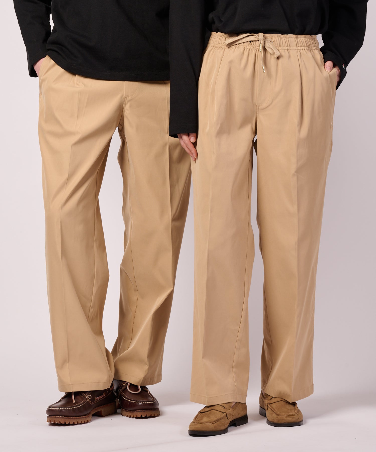 テックストレッチ シェア ワイドパンツ