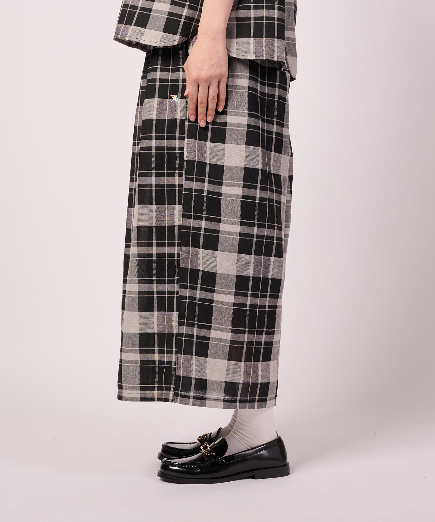 ビックチェック フレアパンツ