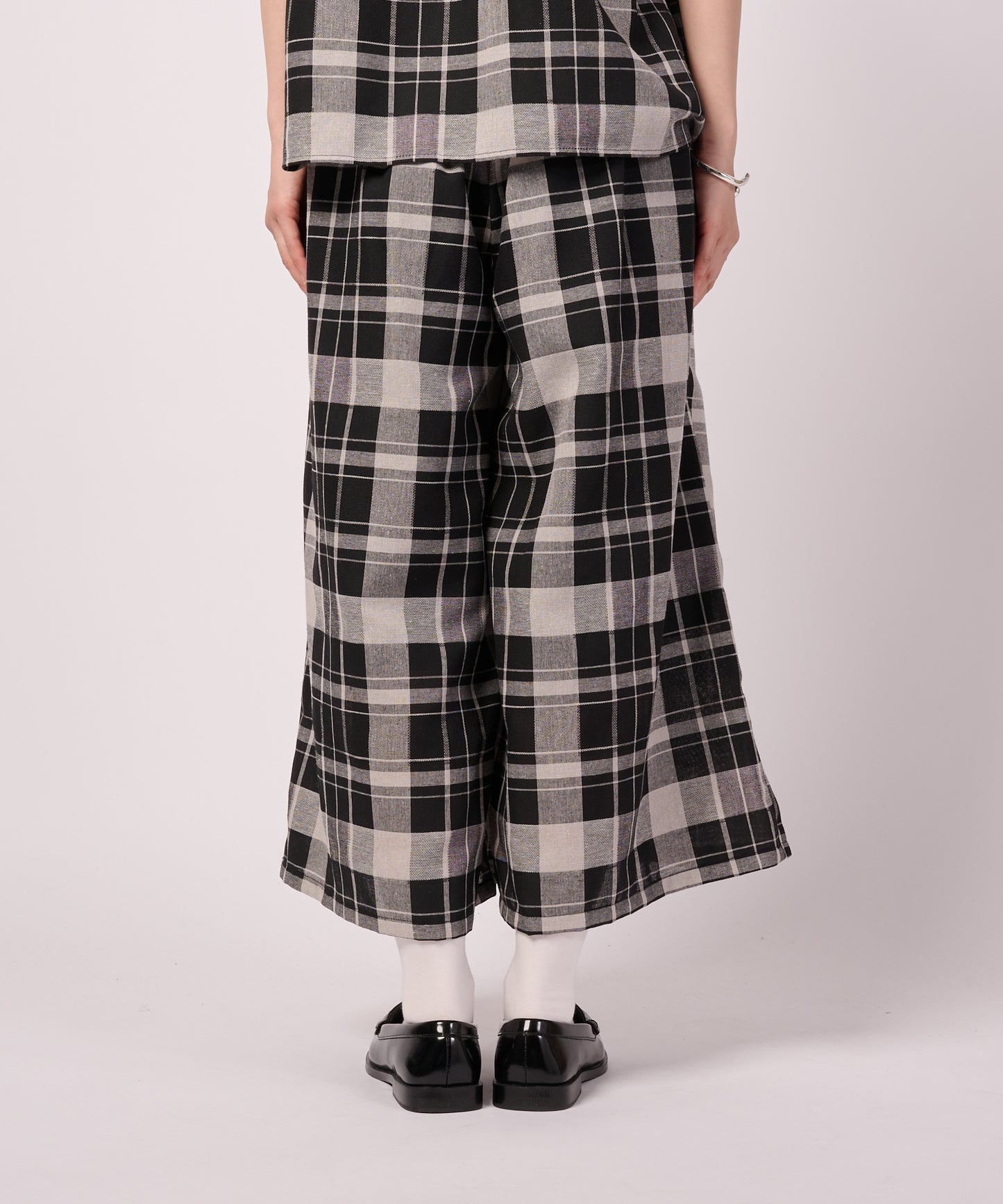 ビックチェック フレアパンツ