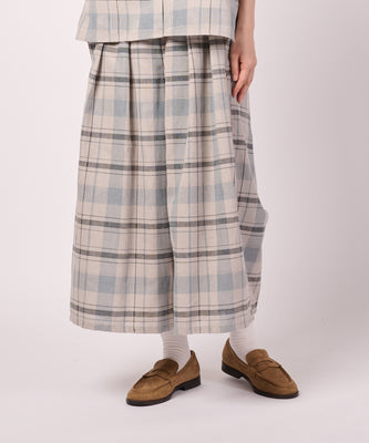 ビックチェック フレアパンツ