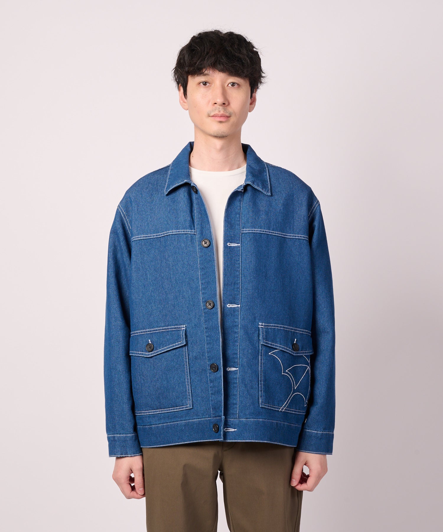 アパルトモン3×1デニムジャケット未使用 LOFTAIRDENIM＆DUCK】シェア オーバーシャツ（デニムジャケット/ユニ