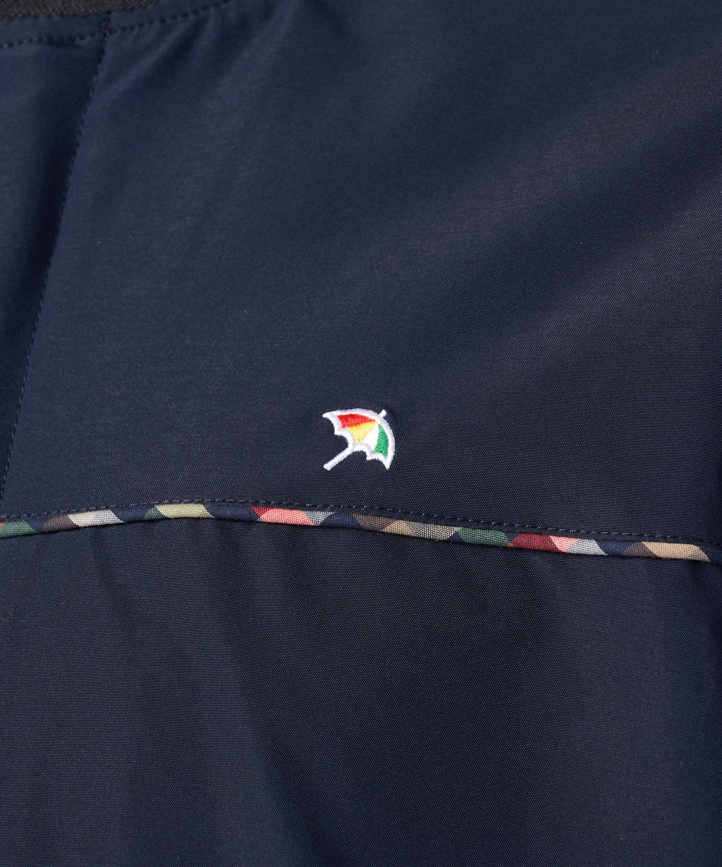 花粉ガード パーマーチェックライン シェア ショートブルゾン