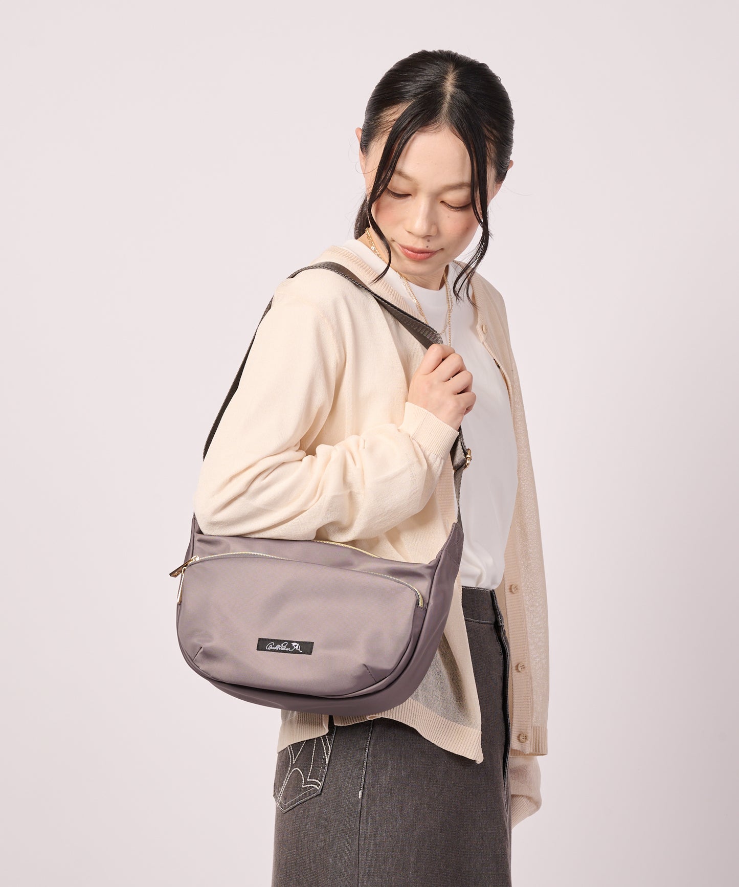 ポリエステル ラウンド ショルダーバッグ