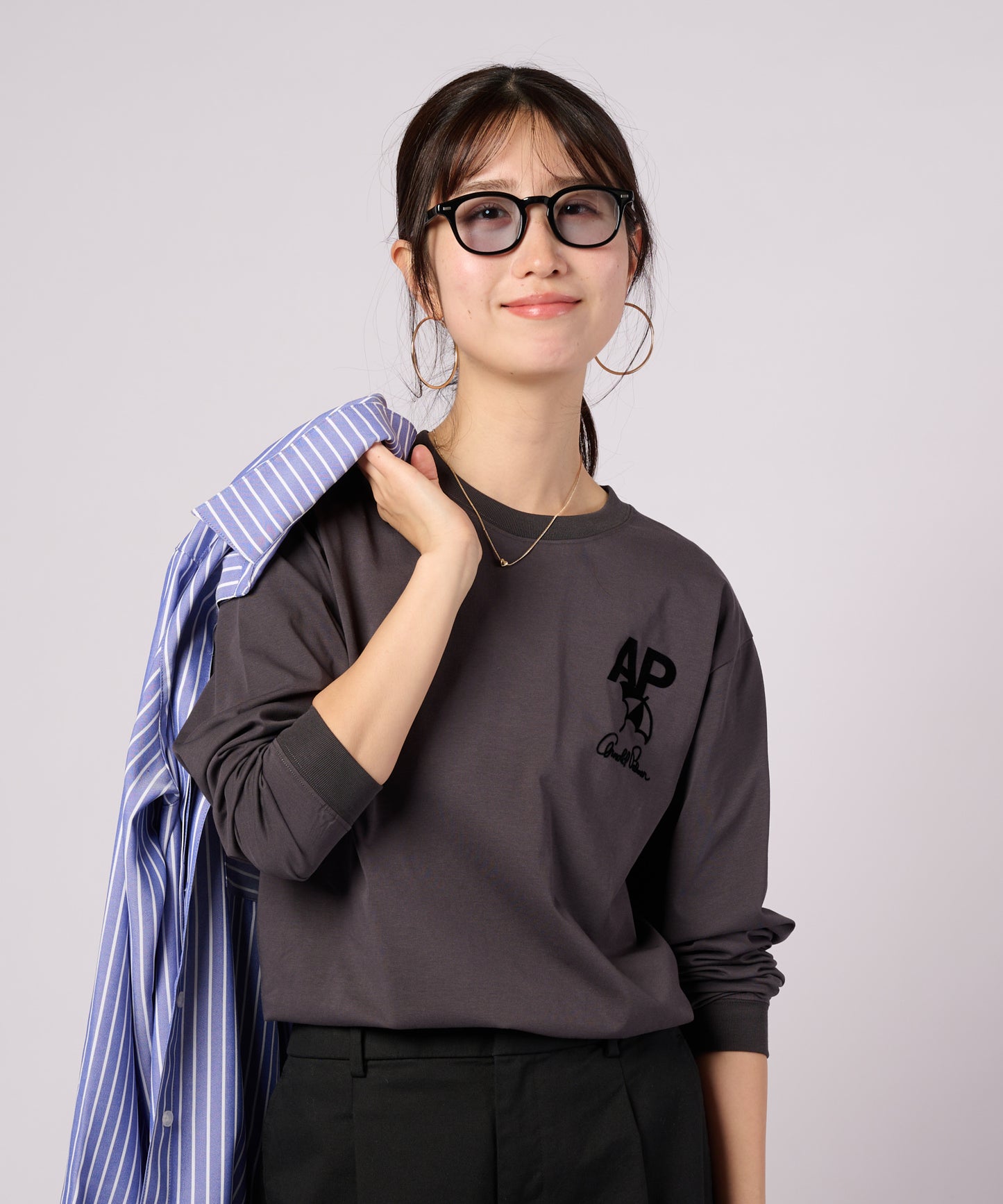 【ポイントUP対象】バックロゴグラフィック シェア ロングスリーブTシャツ