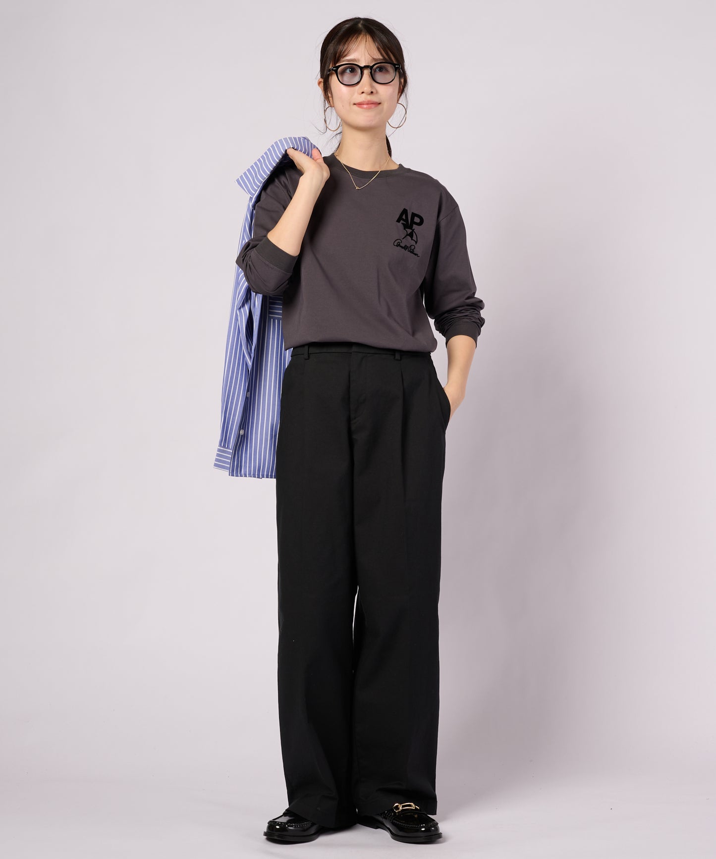 【ポイントUP対象】バックロゴグラフィック シェア ロングスリーブTシャツ