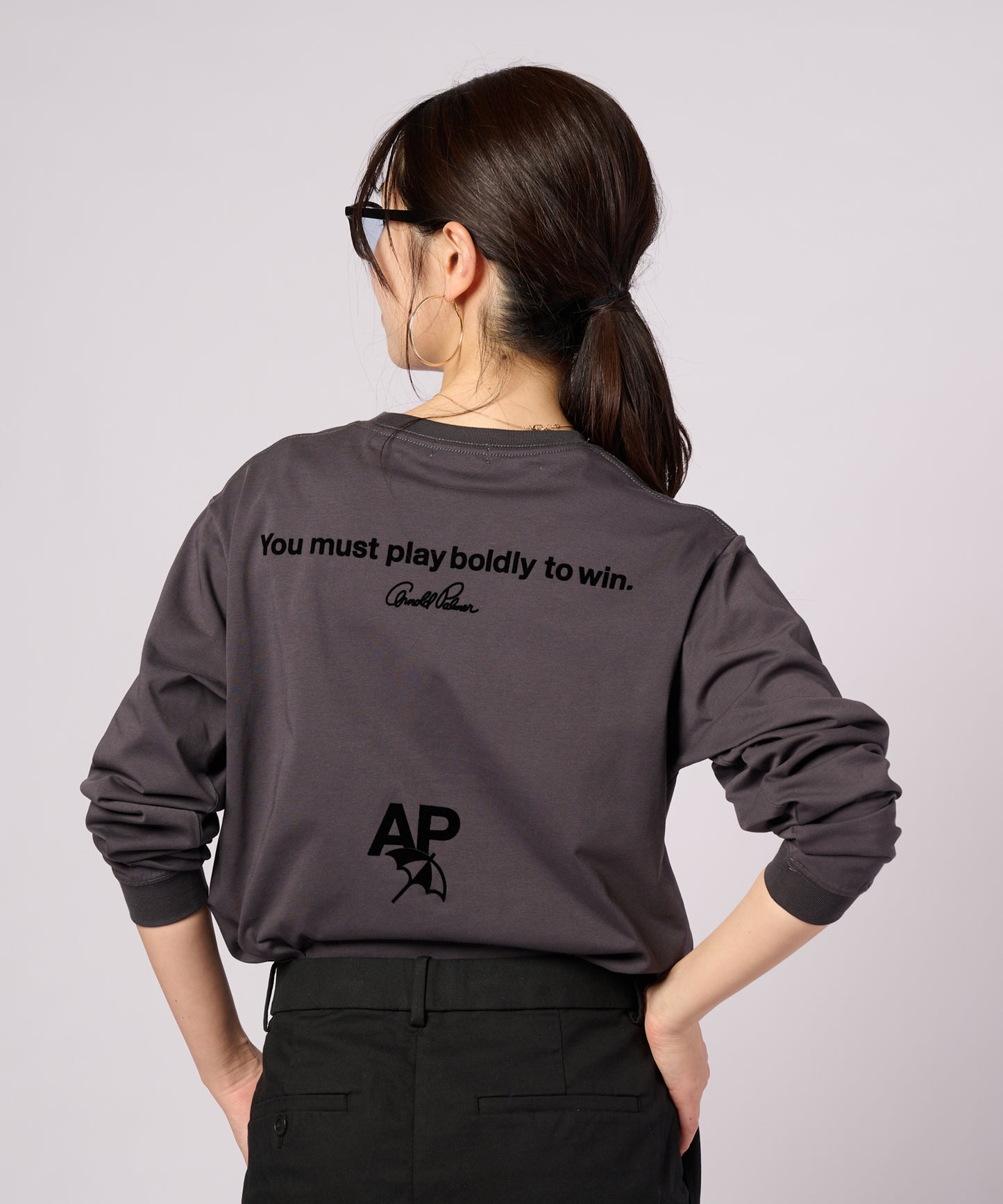 【ポイントUP対象】バックロゴグラフィック シェア ロングスリーブTシャツ