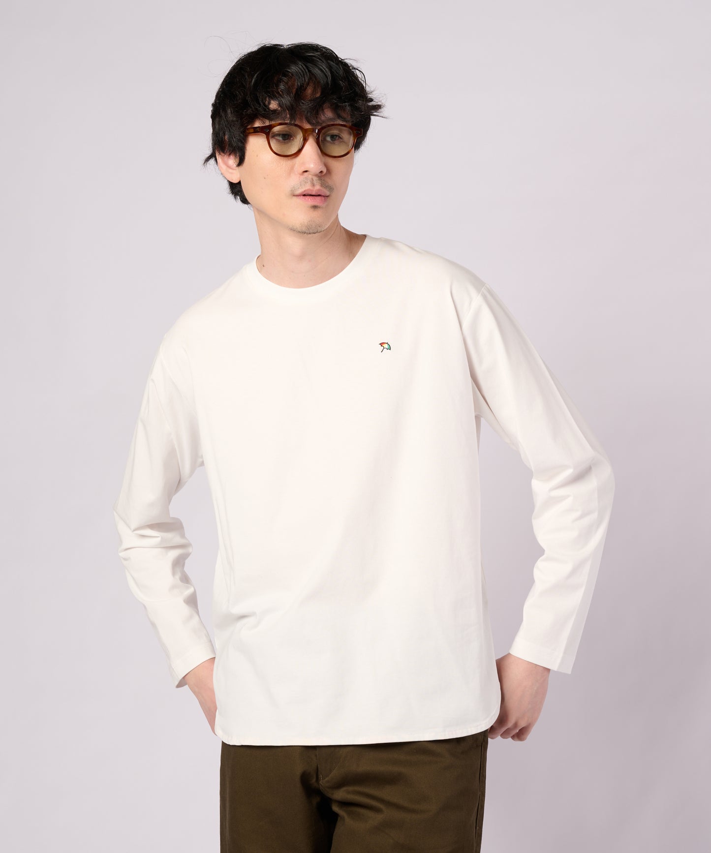 シェア ラウンドヘム ロングスリーブTシャツ