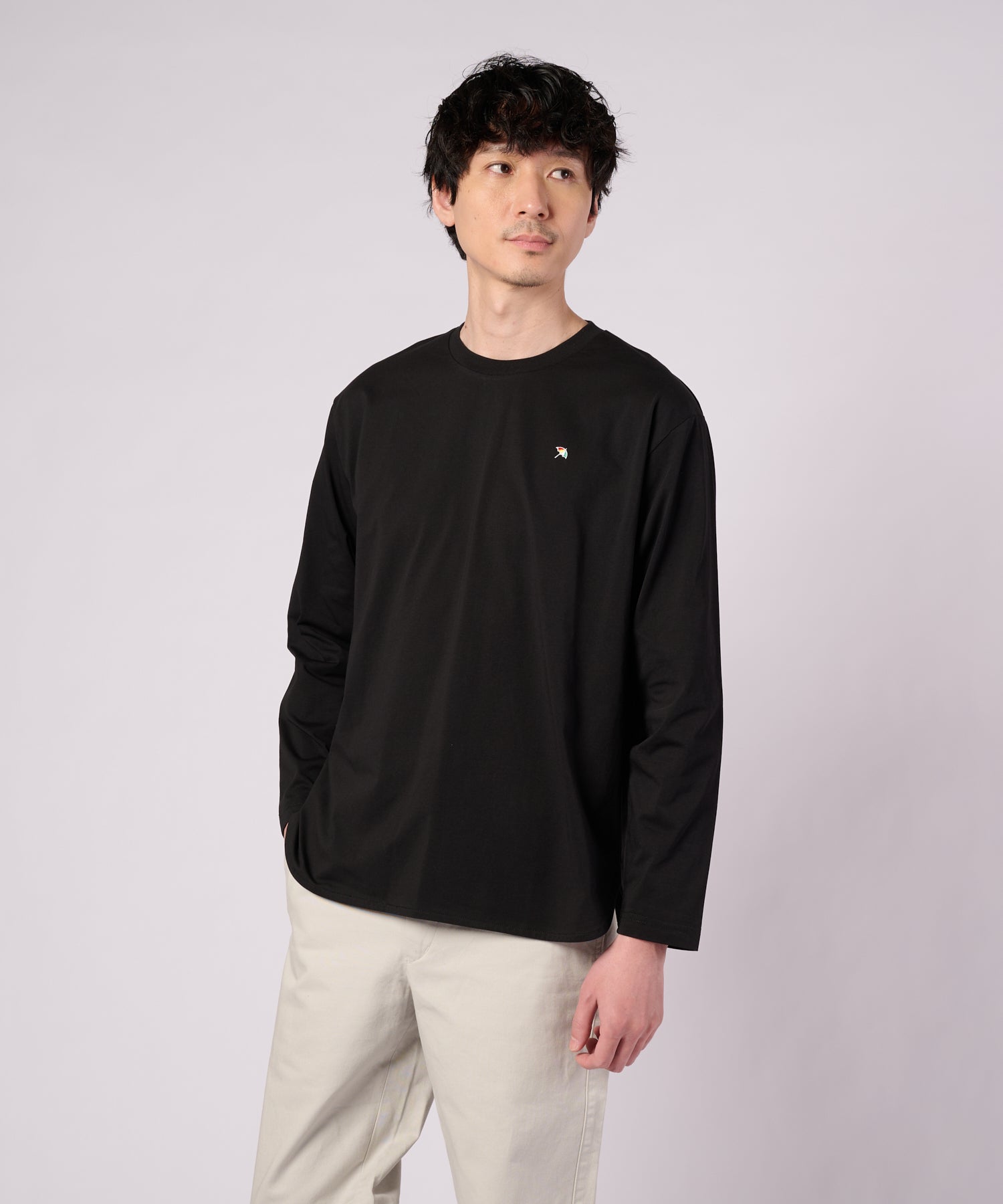 シェア ラウンドヘム ロングスリーブTシャツ（Tシャツ/カットソー/ユニ