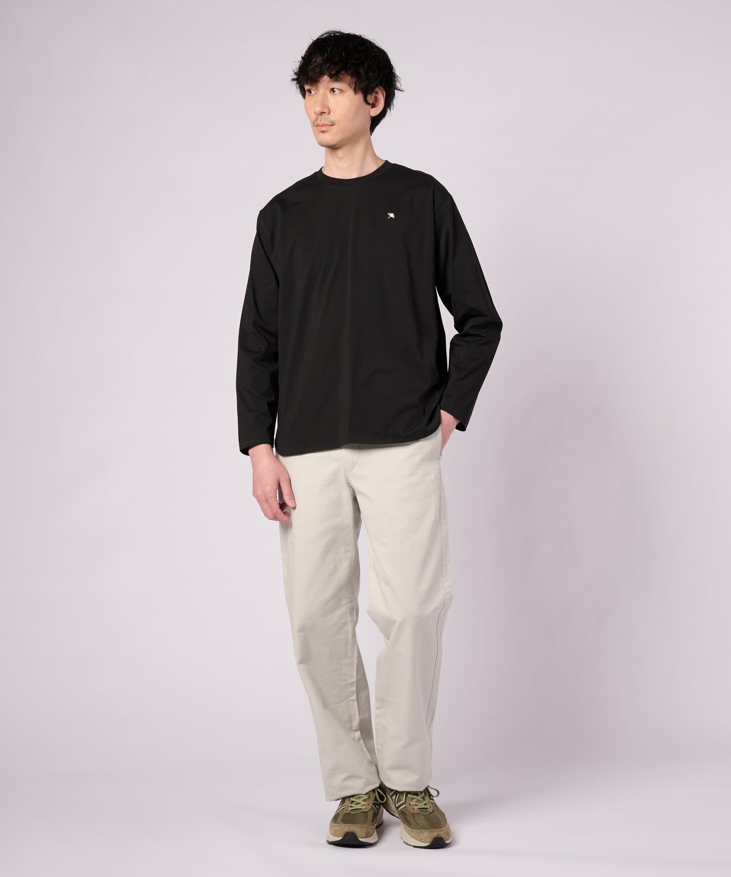 シェア ラウンドヘム ロングスリーブTシャツ（Tシャツ/カットソー/ユニ
