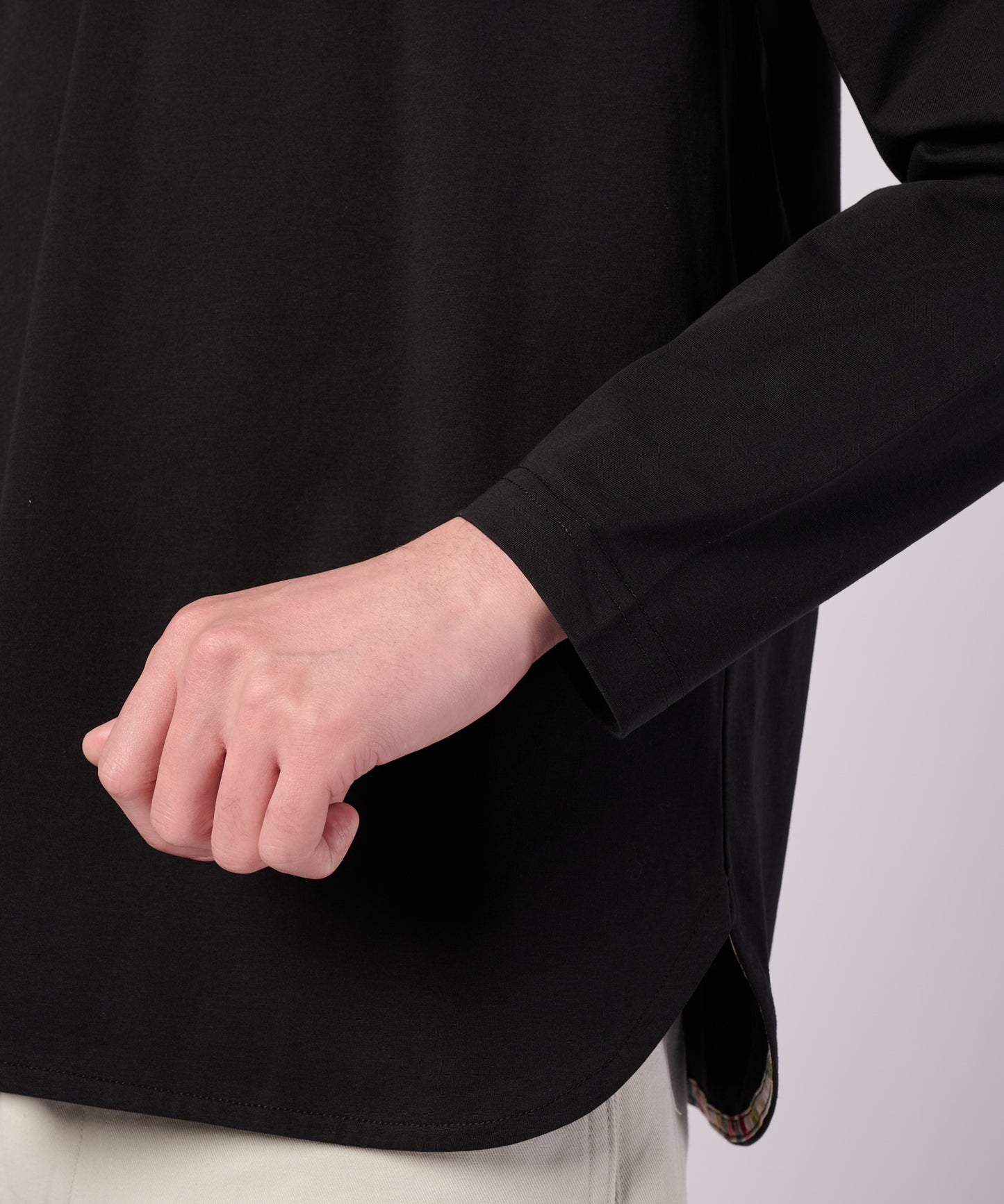 シェア ラウンドヘム ロングスリーブTシャツ