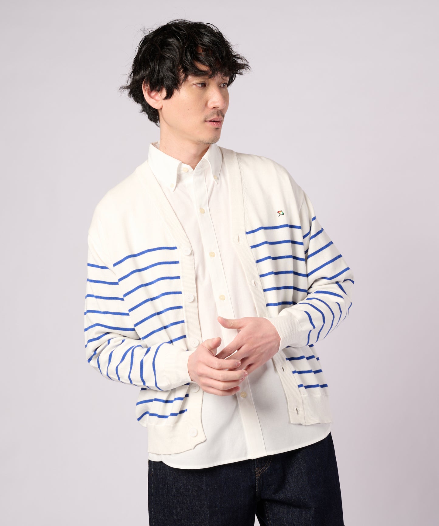 【ポイントUP対象】3SEDAI KNIT シェア カーディガン