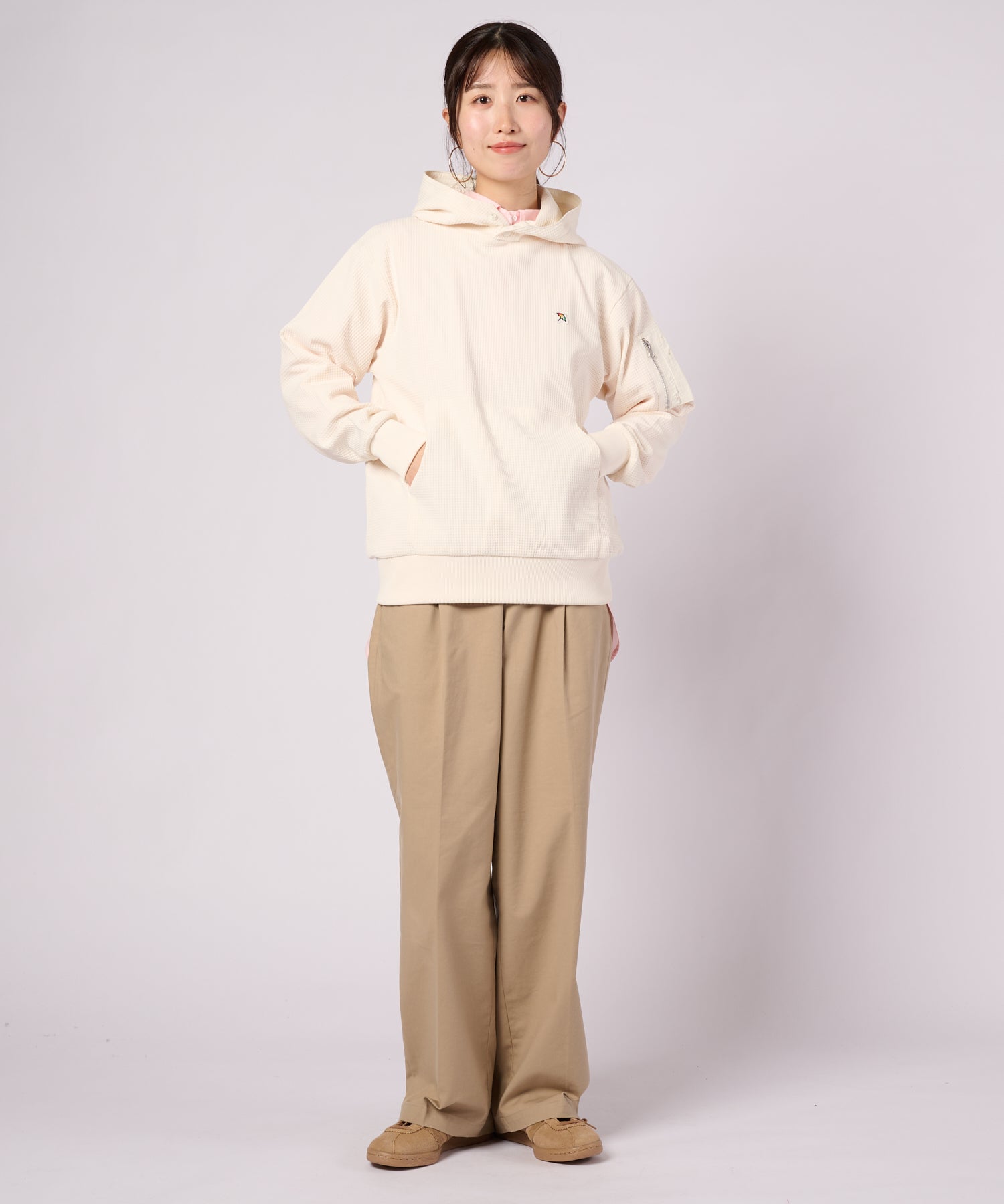 AIR FLEX ワッフル シェア スナップフーディ（パーカー/ユニセックス