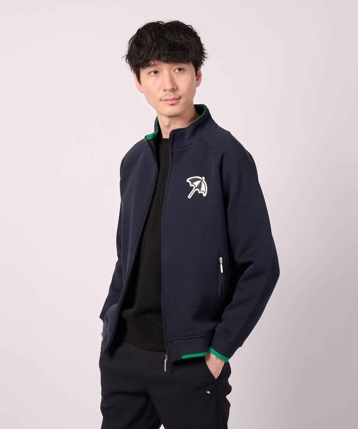 ダンボールニット シェア ジップブルゾン