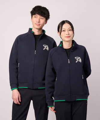 ダンボールニット シェア ジップブルゾン