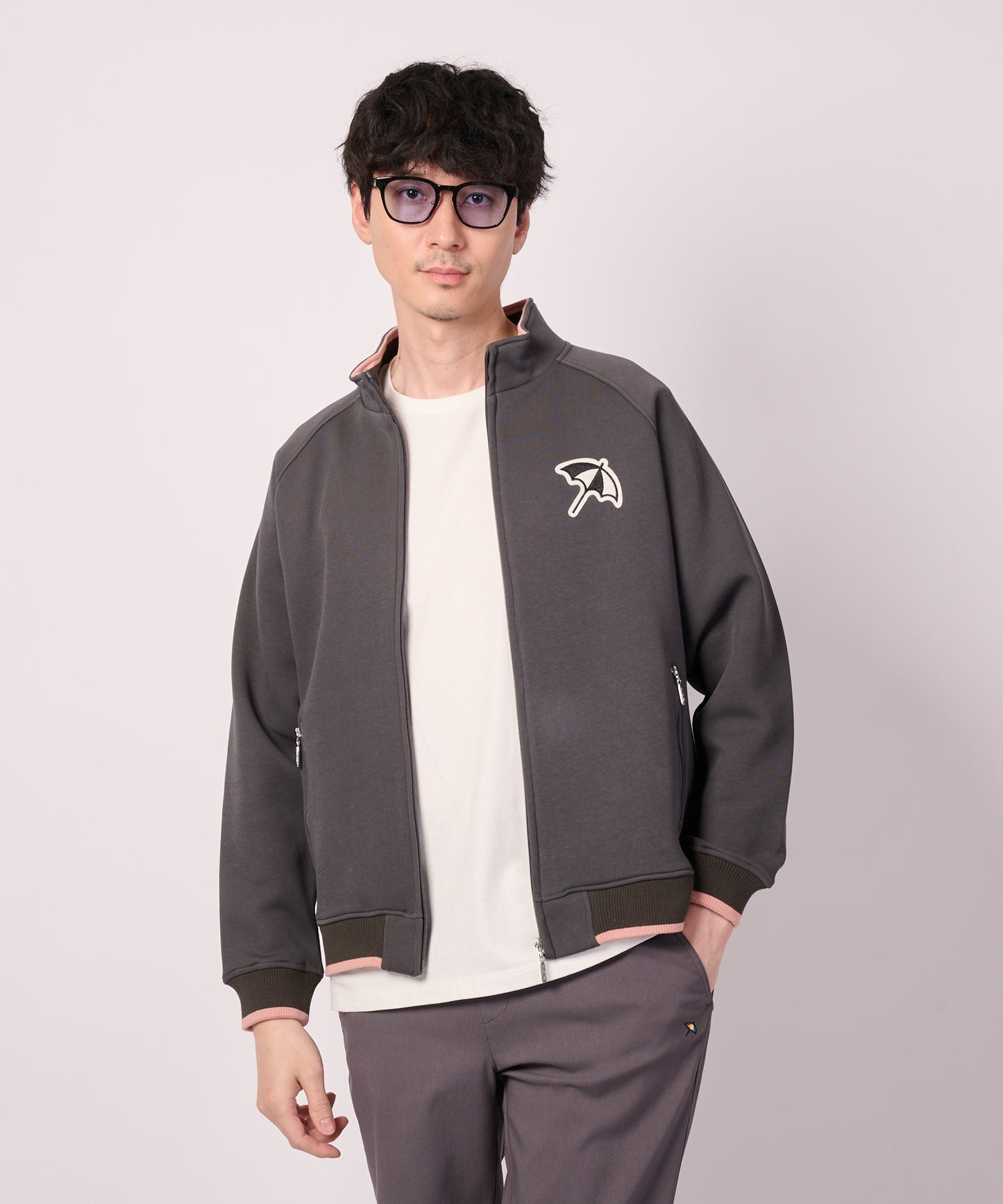 ダンボールニット シェア ジップブルゾン