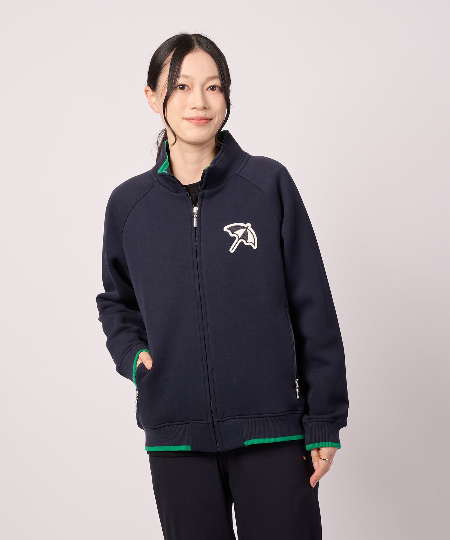 ダンボールニット シェア ジップブルゾン