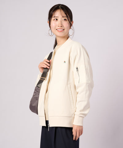 【ポイントUP対象】AIR FLEX ワッフル シェア MA-1 ブルゾン