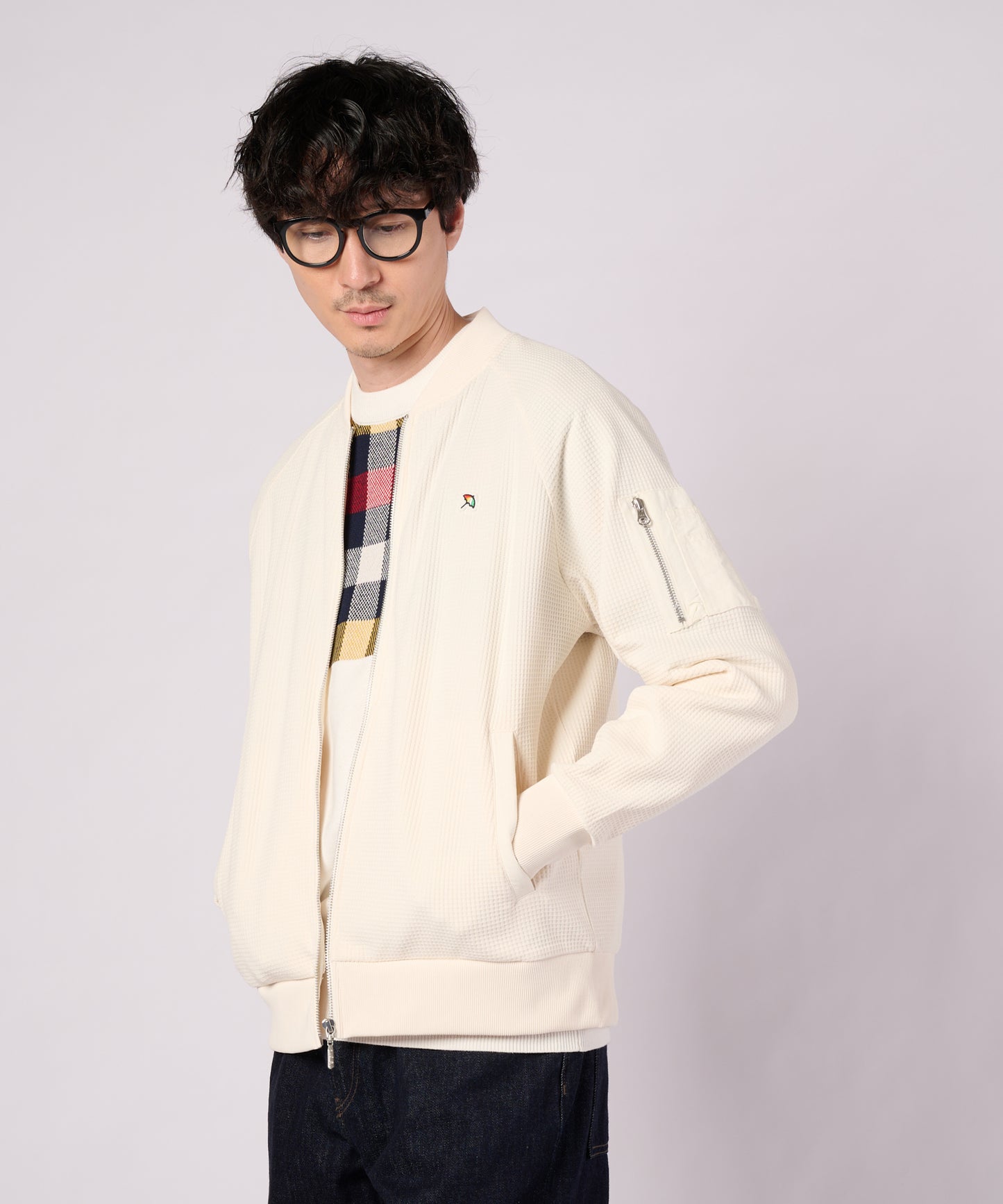 AIR FLEX ワッフル シェア MA-1 ブルゾン