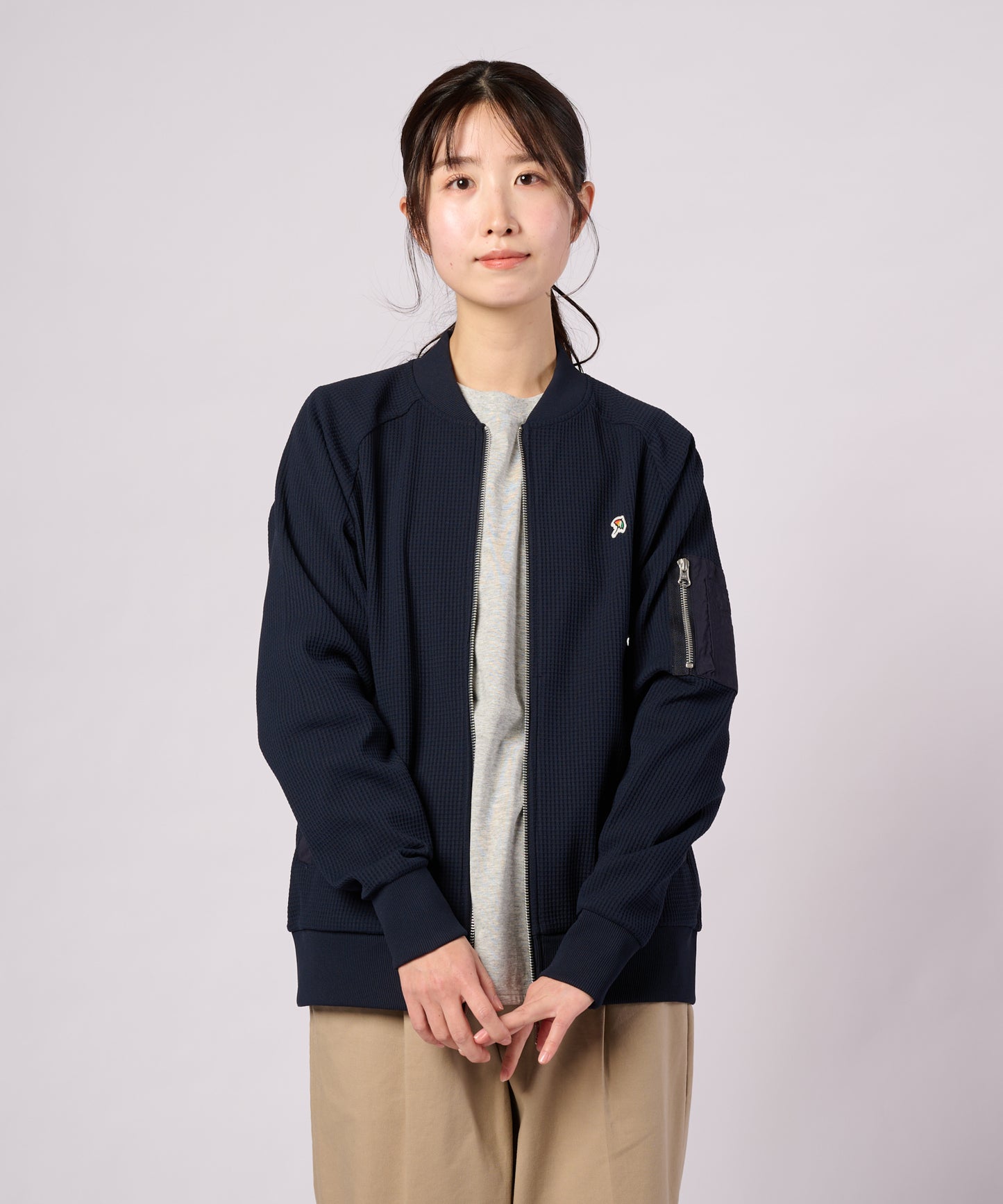 AIR FLEX ワッフル シェア MA-1 ブルゾン