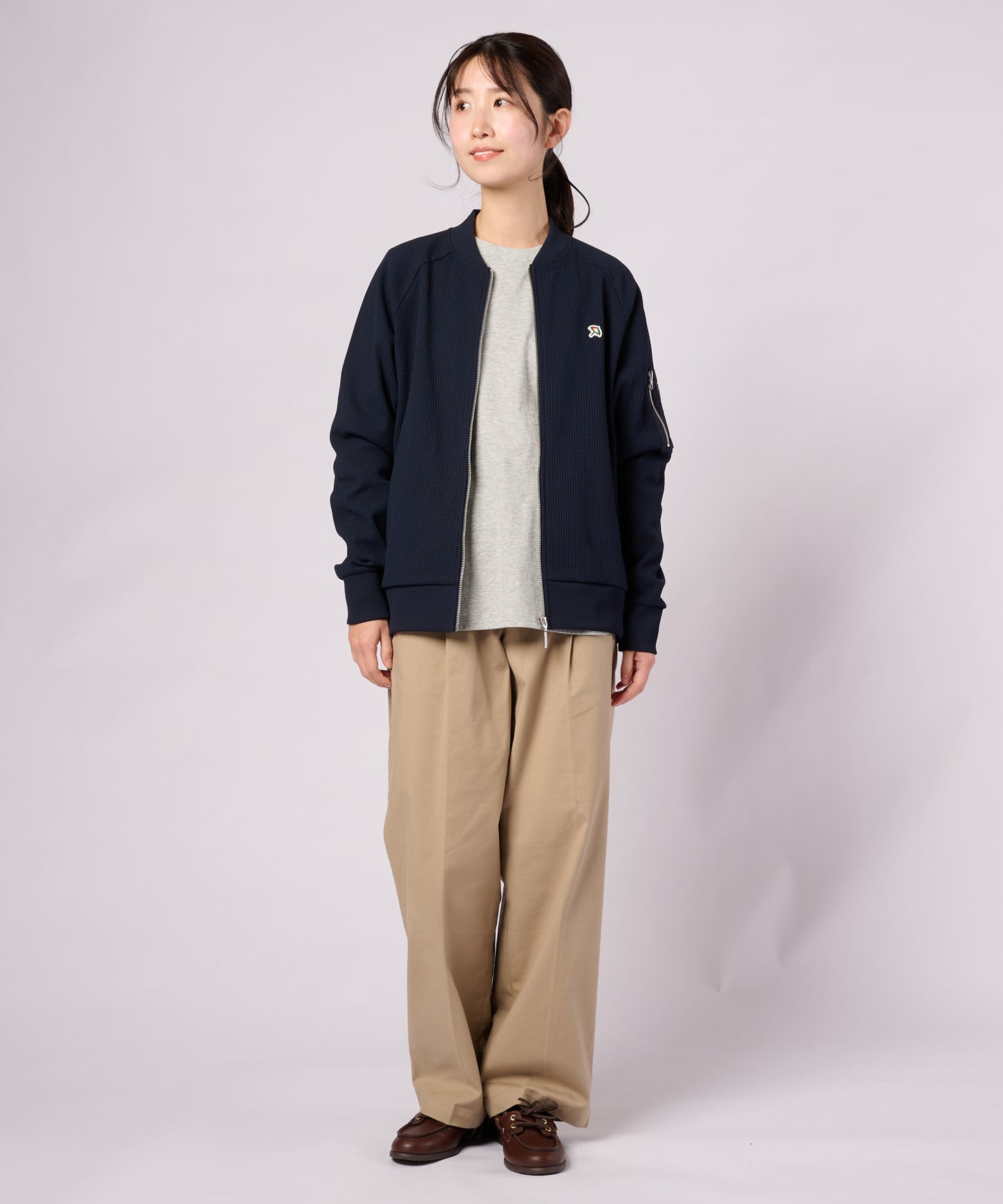 AIR FLEX ワッフル シェア MA-1 ブルゾン