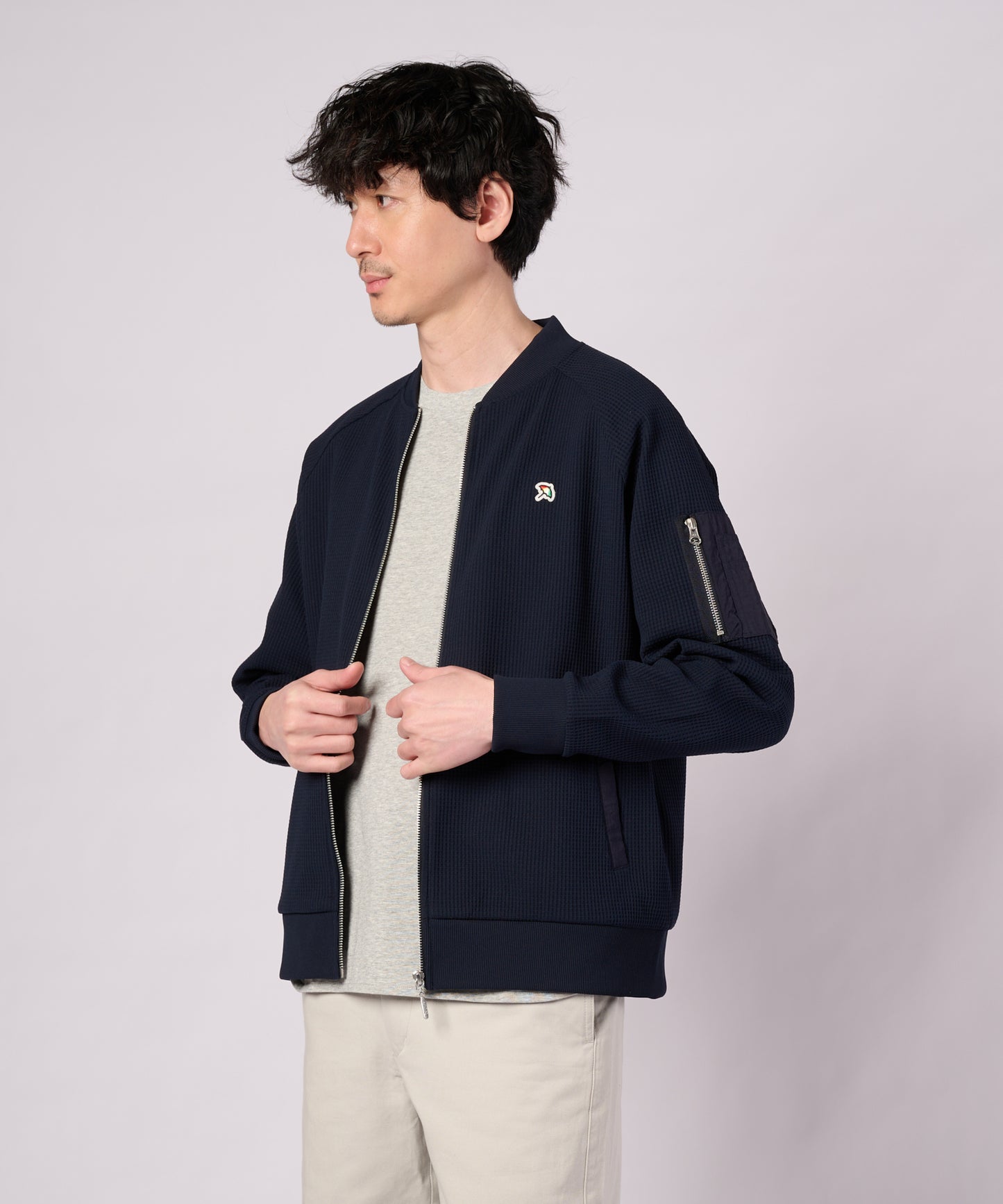 AIR FLEX ワッフル シェア MA-1 ブルゾン