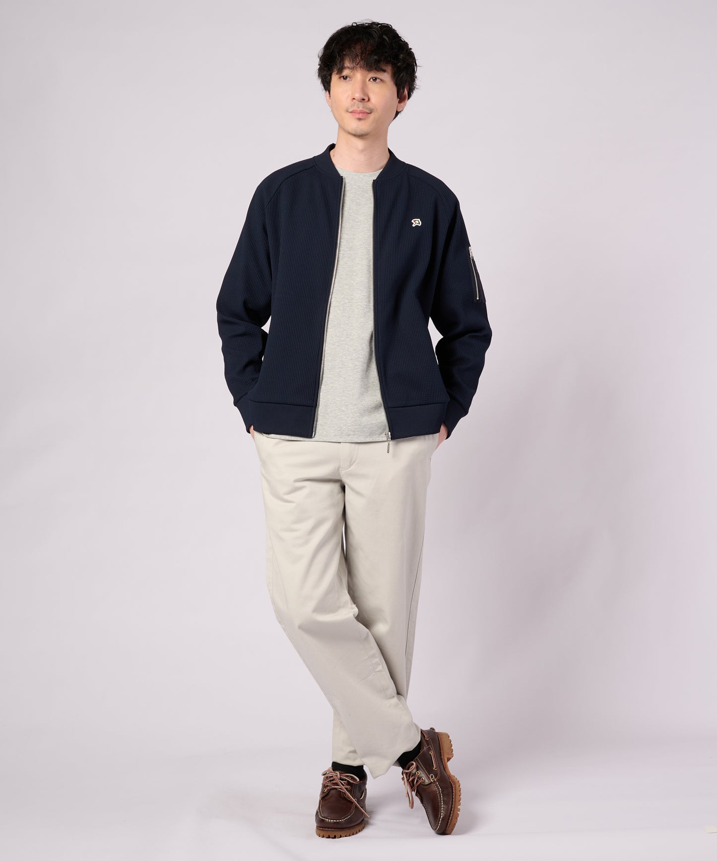 AIR FLEX ワッフル シェア MA-1 ブルゾン