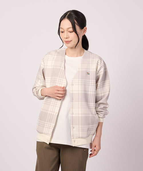 アーノルド パーマー(Arnold Palmer)シルキーポンチ チェックプリント カーディガン