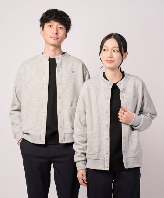 Arnold Palmer　 カノコダブルフェイス シェア クルーネック カーディガン