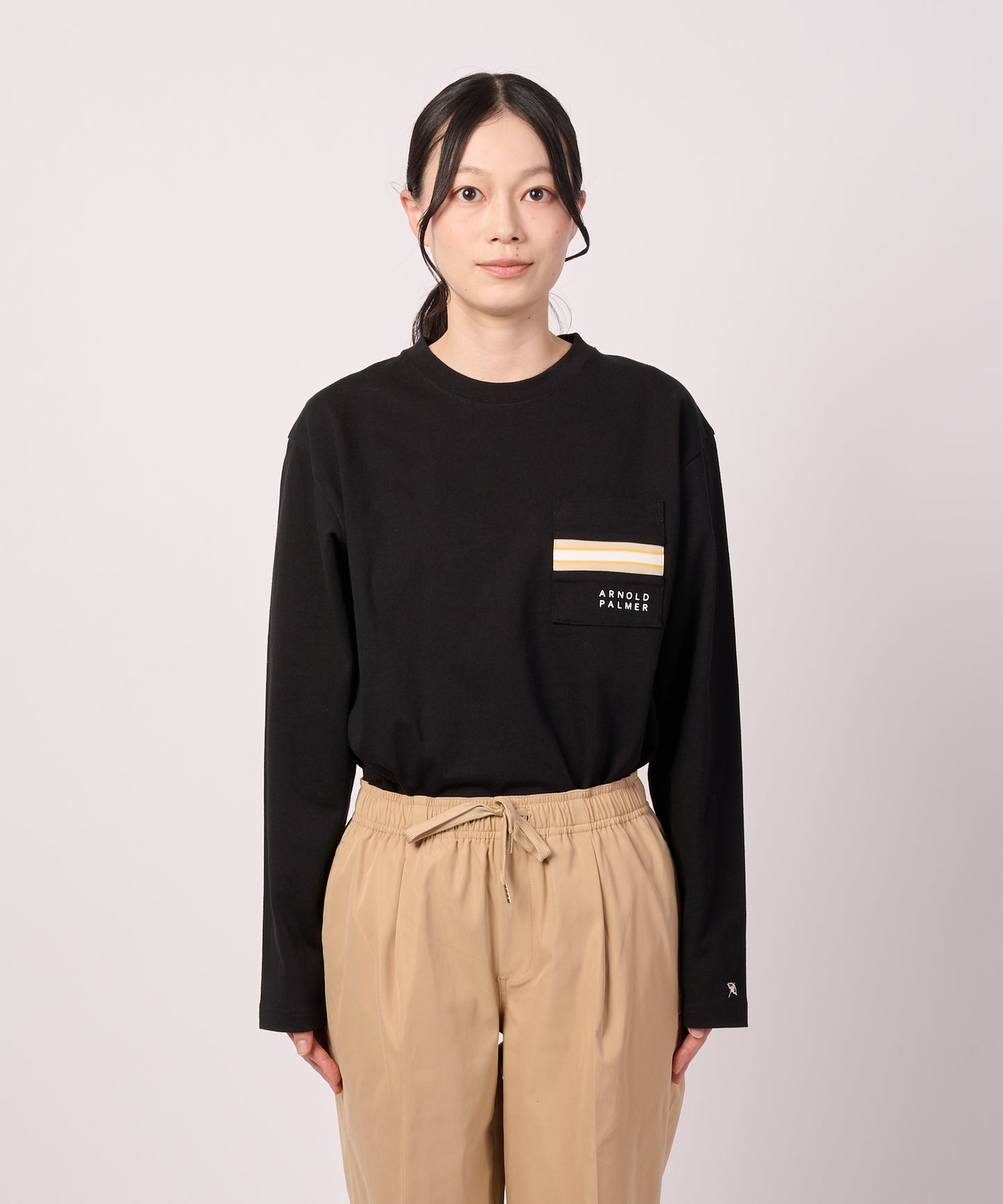 パネルリブ ポケット シェア ロングTシャツ