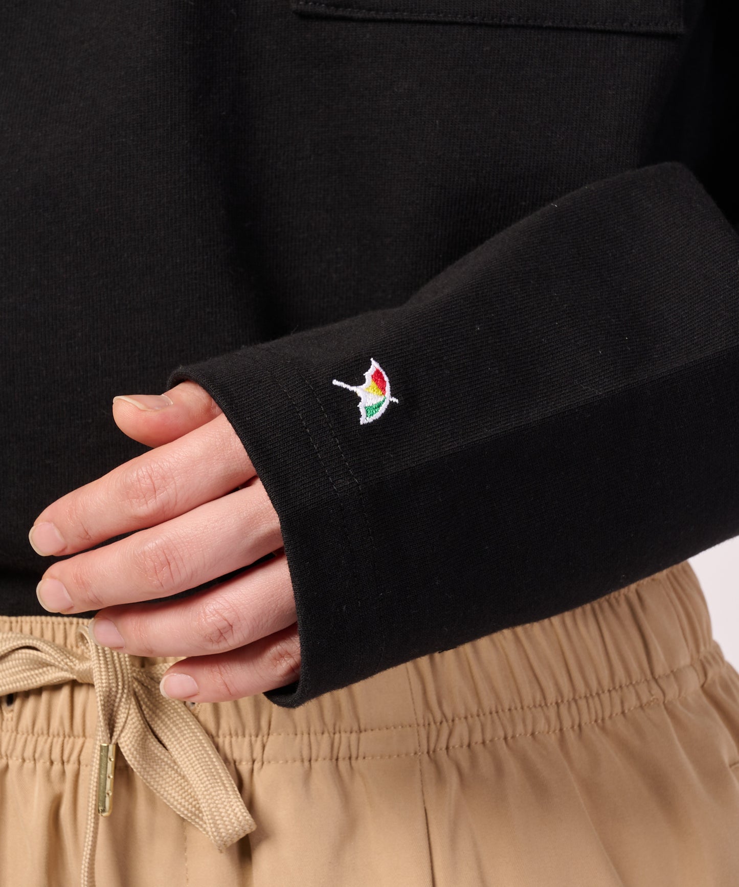 パネルリブ ポケット シェア ロングTシャツ