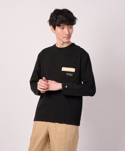 Arnold Palmer　パネルリブ ポケット シェア ロングTシャツ