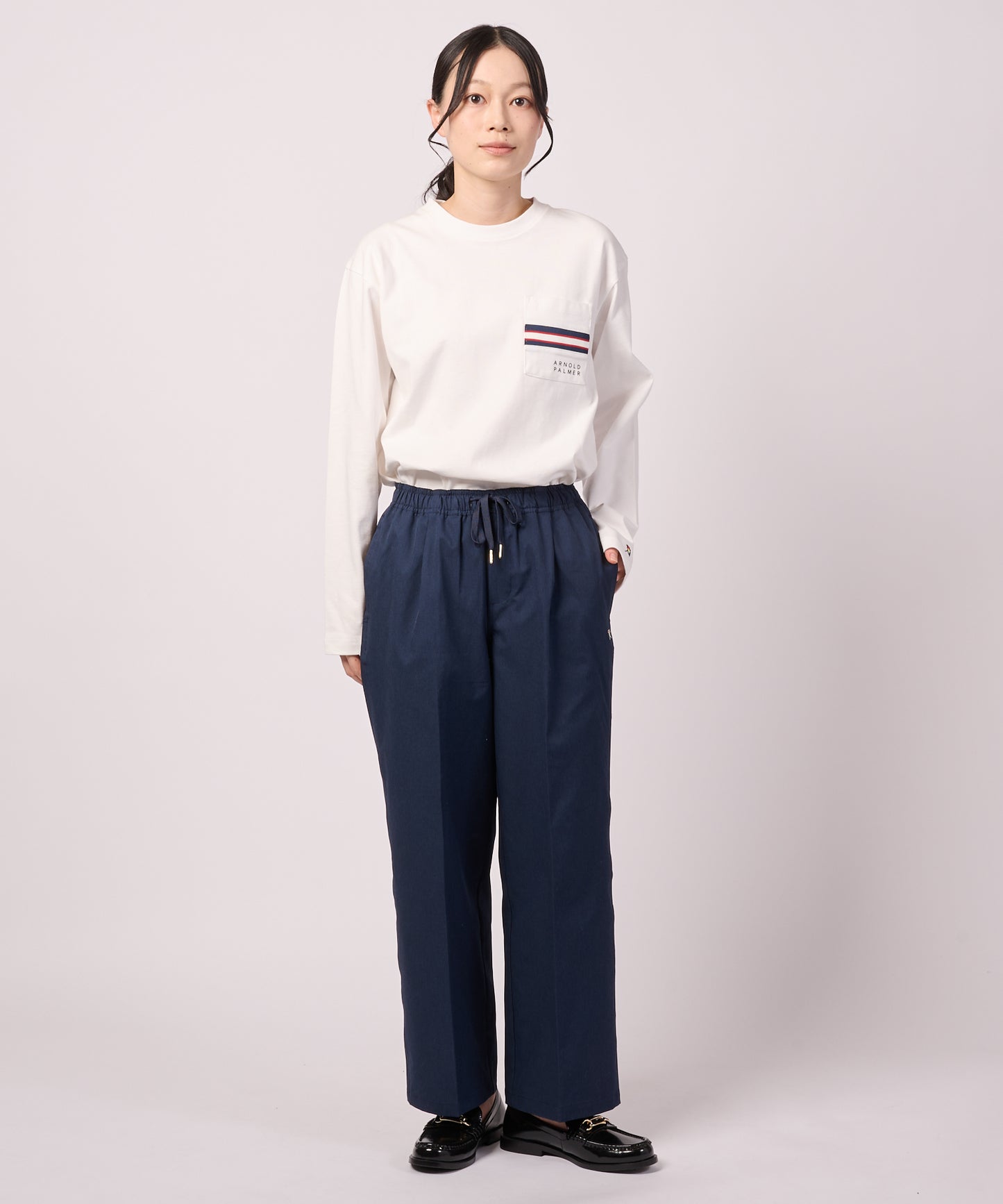 パネルリブ ポケット シェア ロングTシャツ