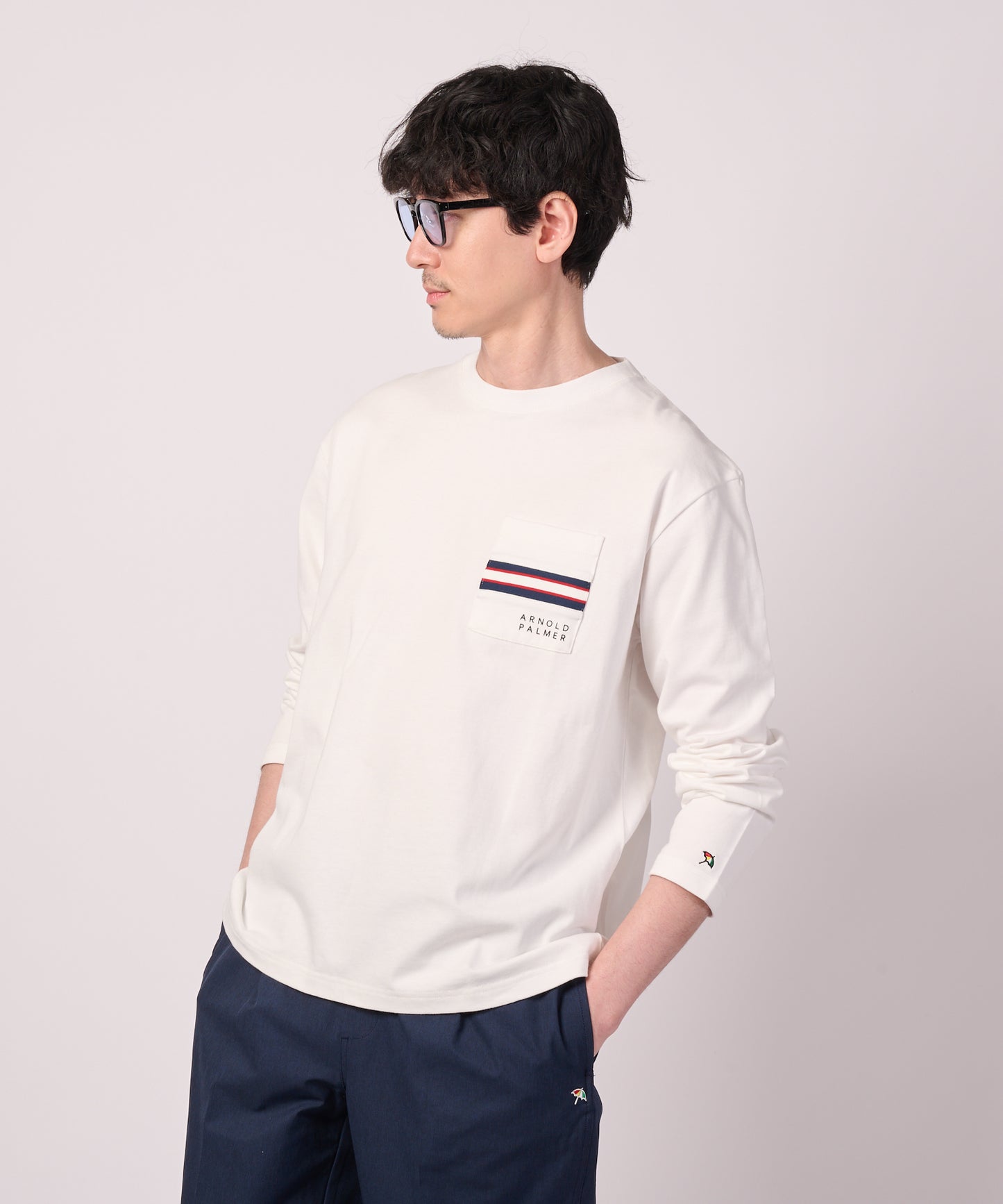 パネルリブ ポケット シェア ロングTシャツ