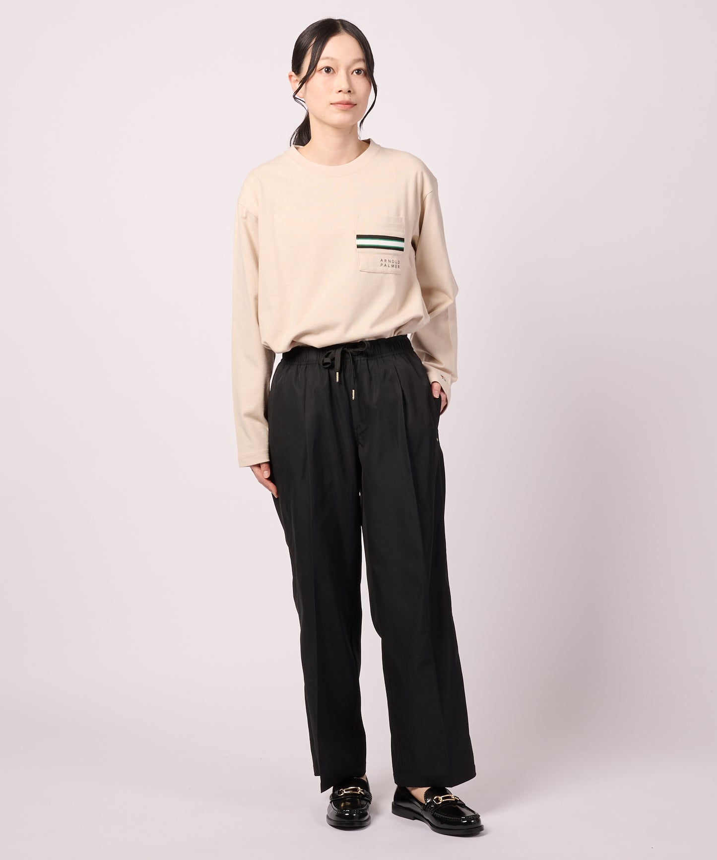パネルリブ ポケット シェア ロングTシャツ