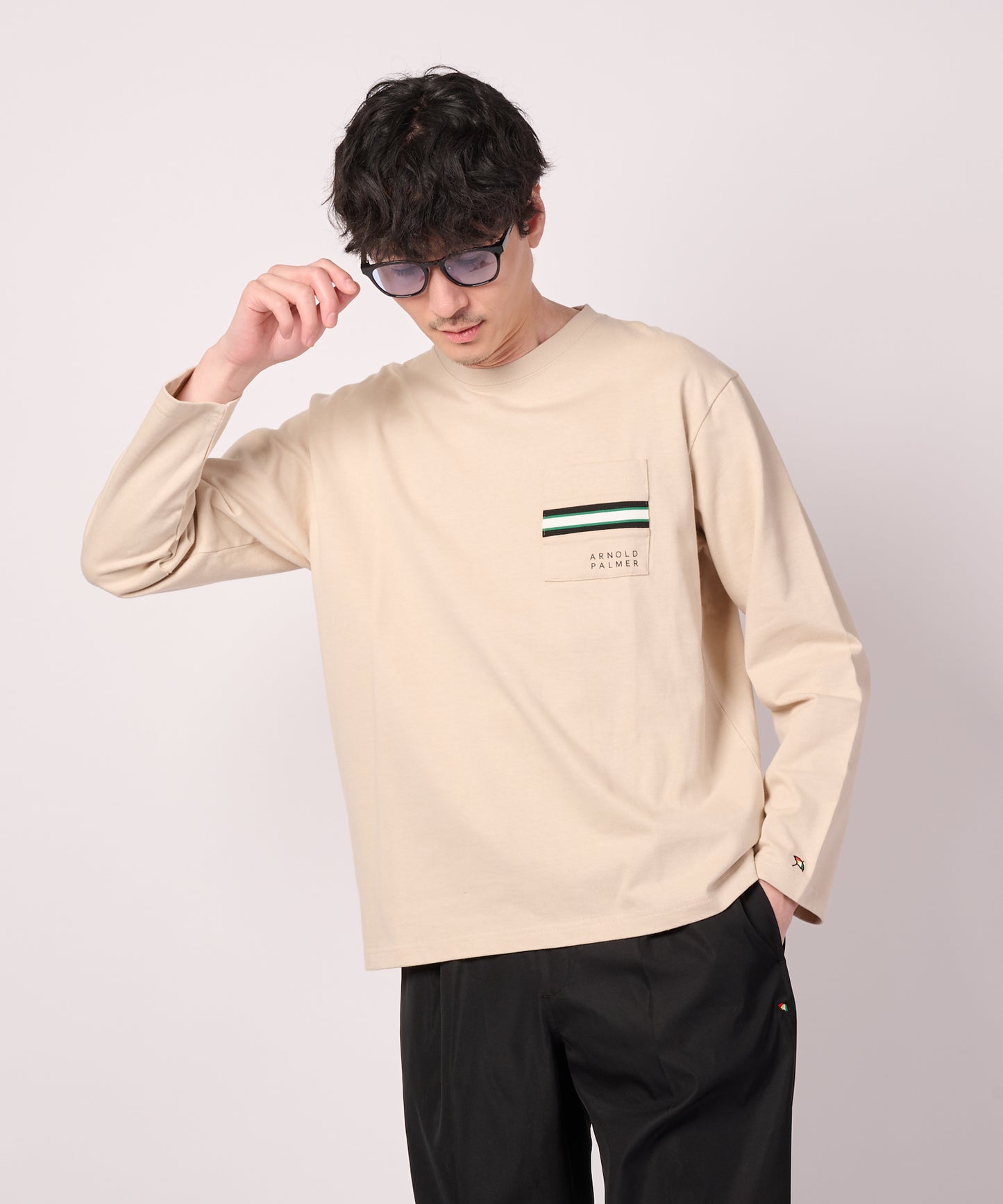 パネルリブ ポケット シェア ロングTシャツ