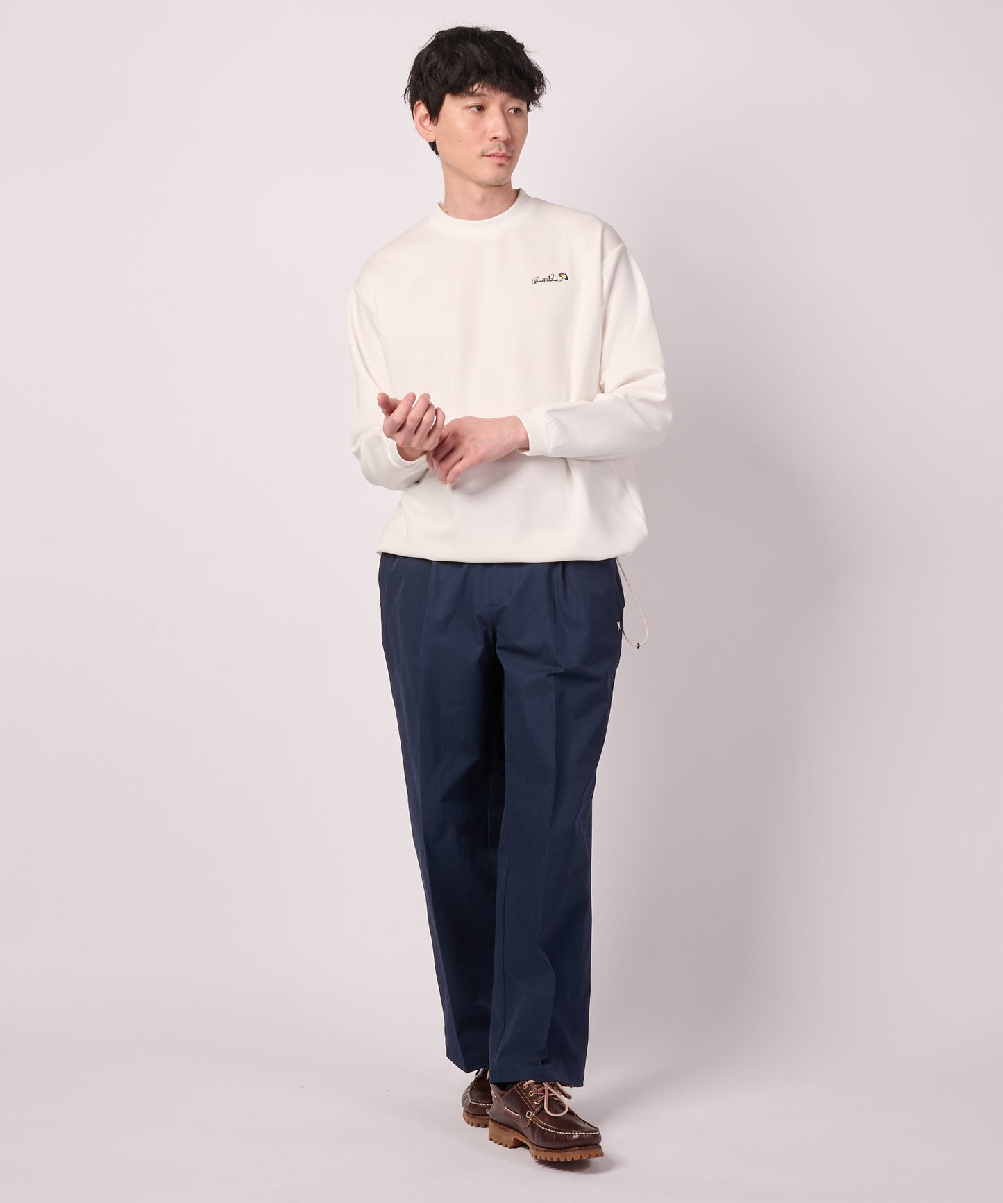 シルキーポンチ シェア ヘムスピンドル ロングTシャツ